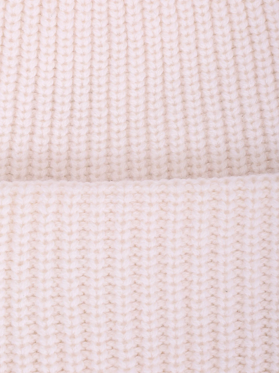 Шапка из шерсти и кашемира FREE AGE W24.BN025.2030.101 Белый  Фото 3