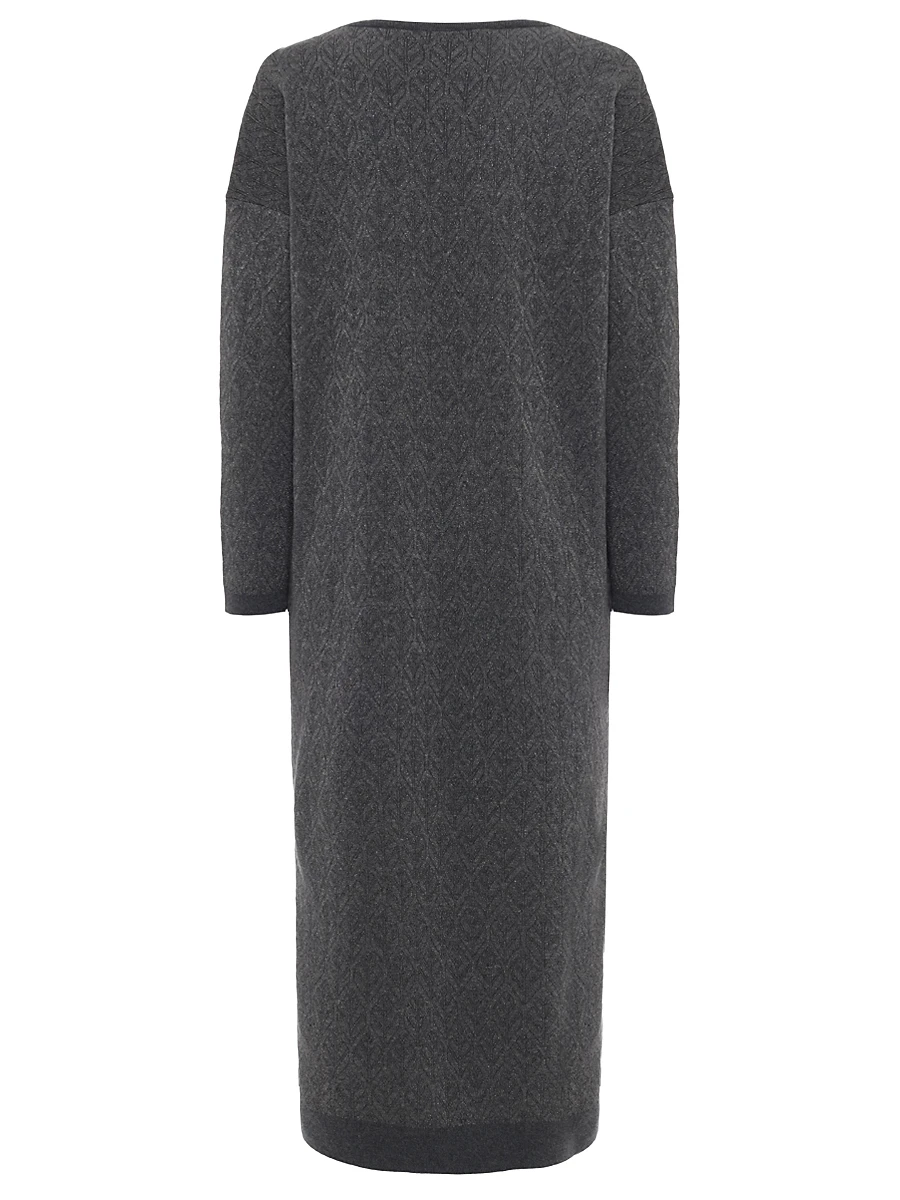 Платье из шелка и кашемира FREE AGE W26.DR165.6039.991 Темно - Серый  Фото 2