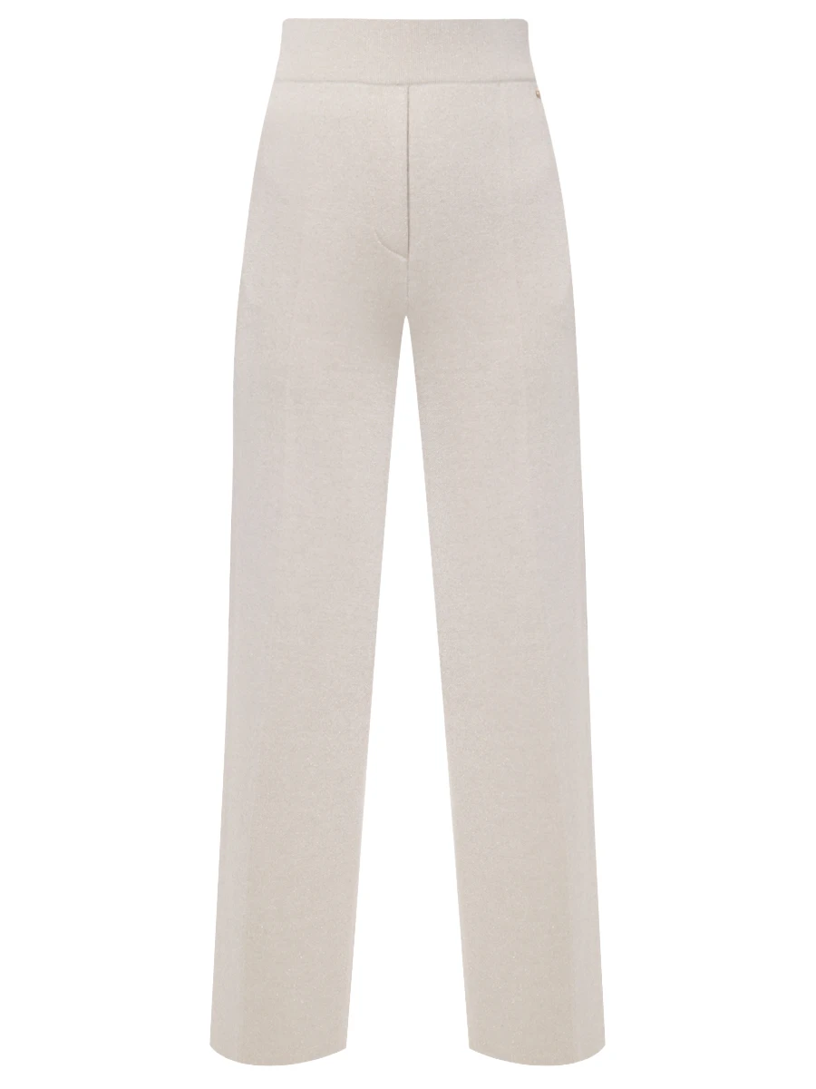 Брюки из шелка и кашемира FREE AGE W26.PT163M.6039.101 Белый 