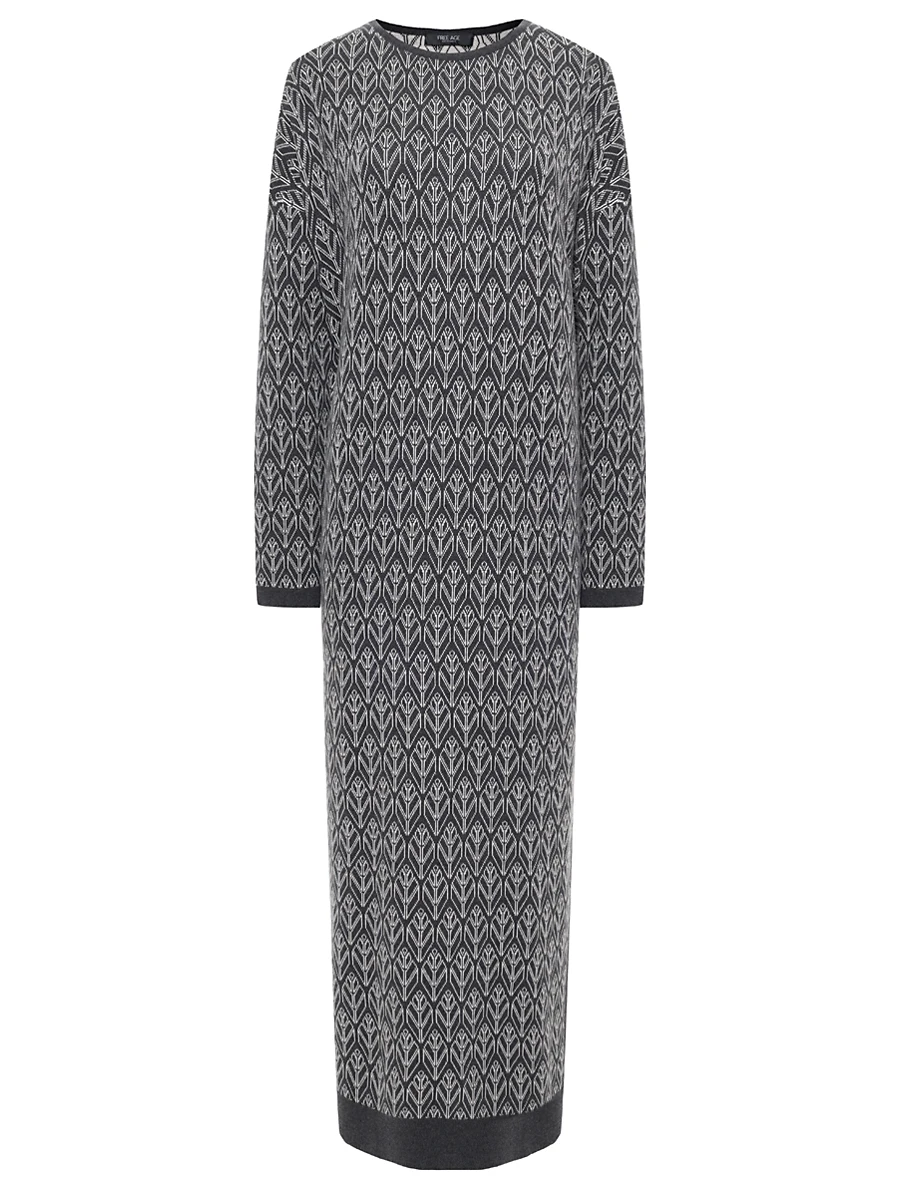 

Платье из шелка и кашемира, Черный, W26.DR170M.6030.991