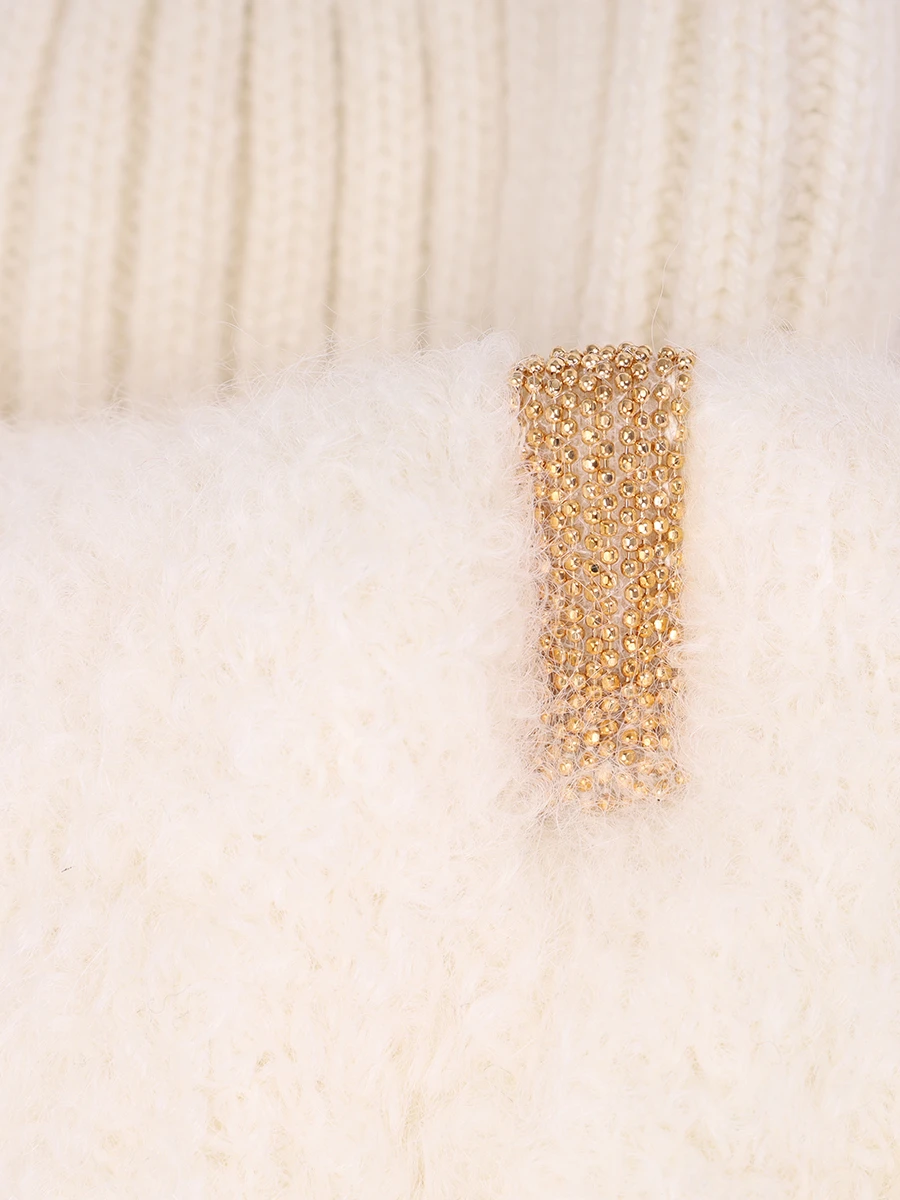 Шапка комбинированная FREE AGE W26.BN036.2030.101 Кремовый  Фото 3