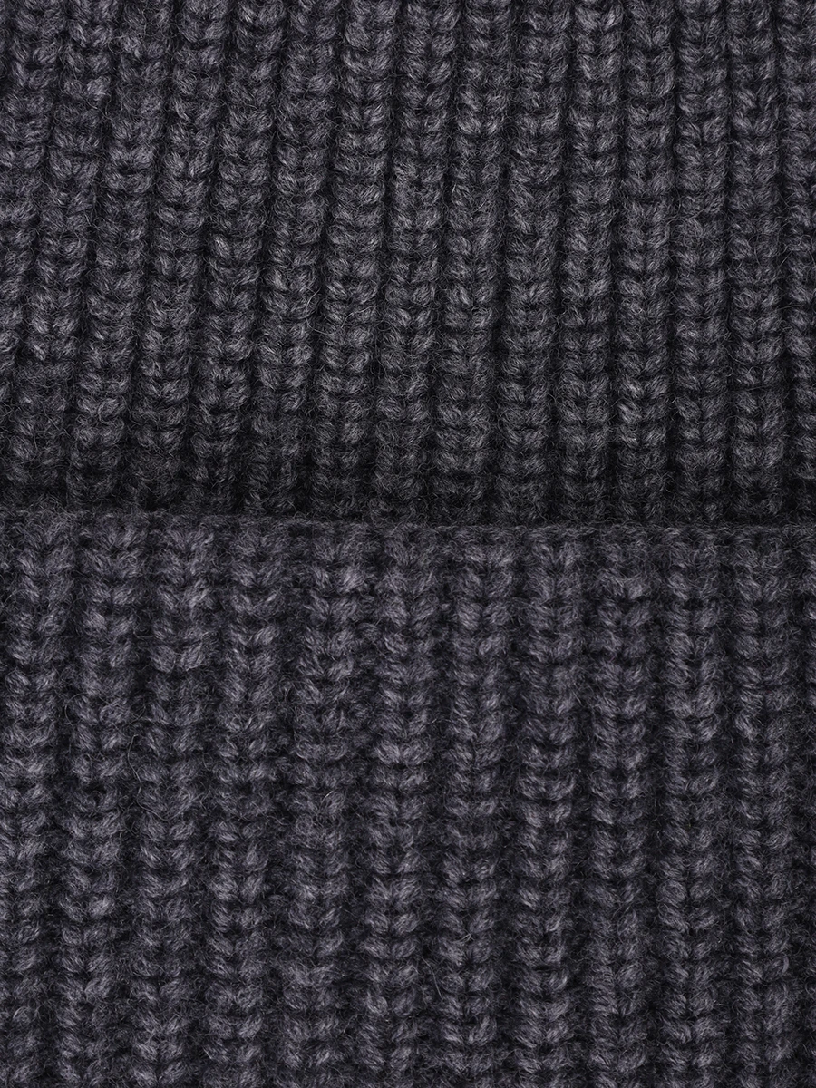 Шапка из шерсти и кашемира FREE AGE W25.BN025.2030.991 Темно - Серый  Фото 3