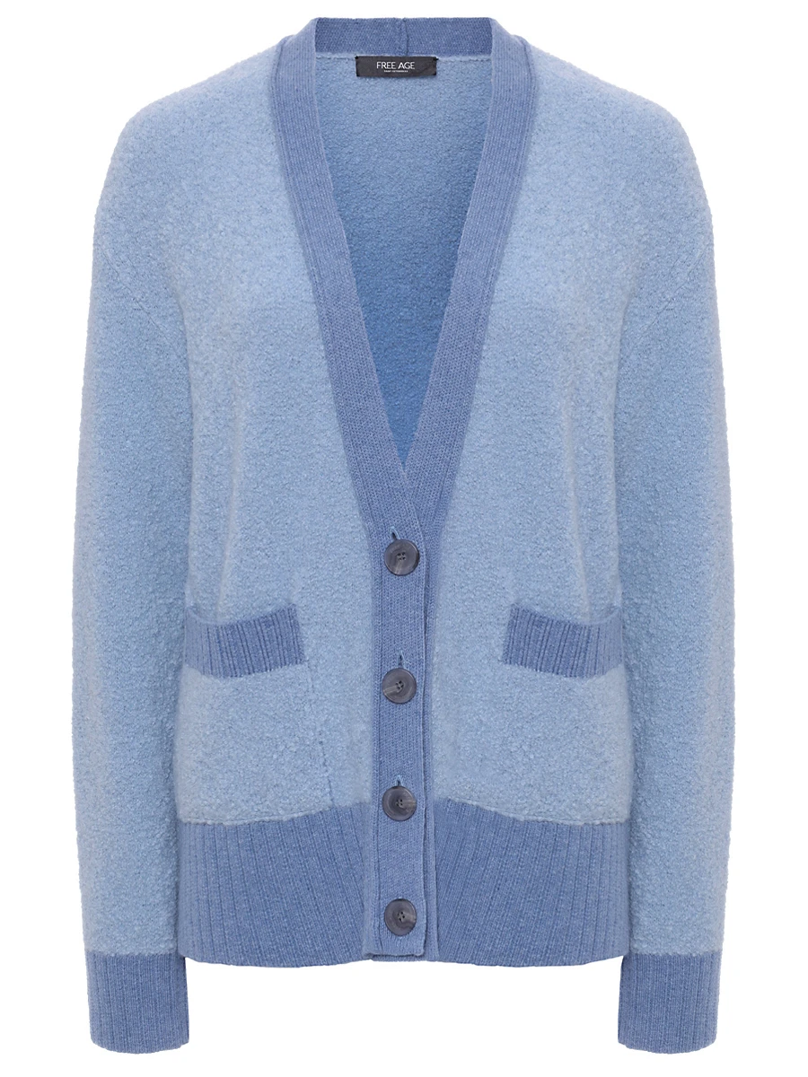 

Кардиган из шерсти альпака, Голубой, W26.CR107.2300.401