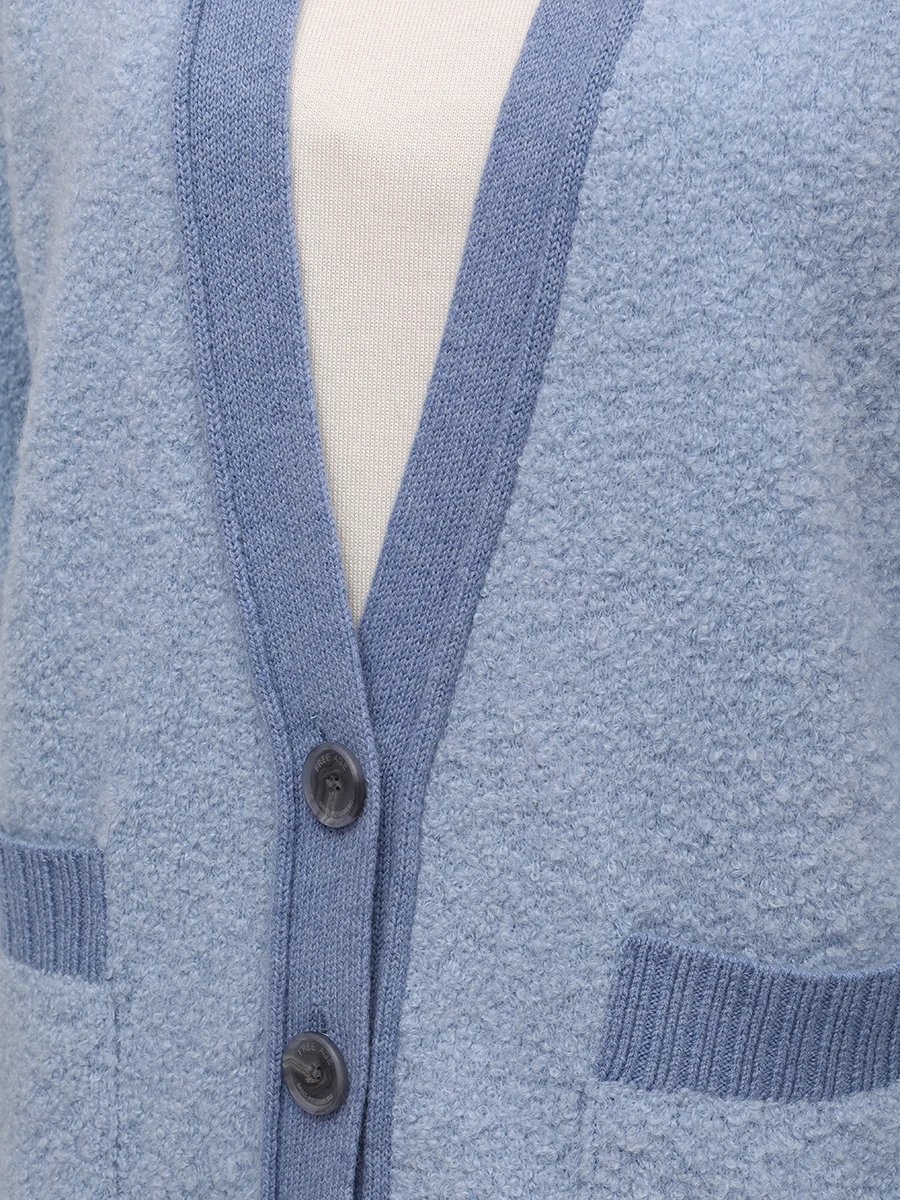 

Кардиган из шерсти альпака, Голубой, W26.CR107.2300.401