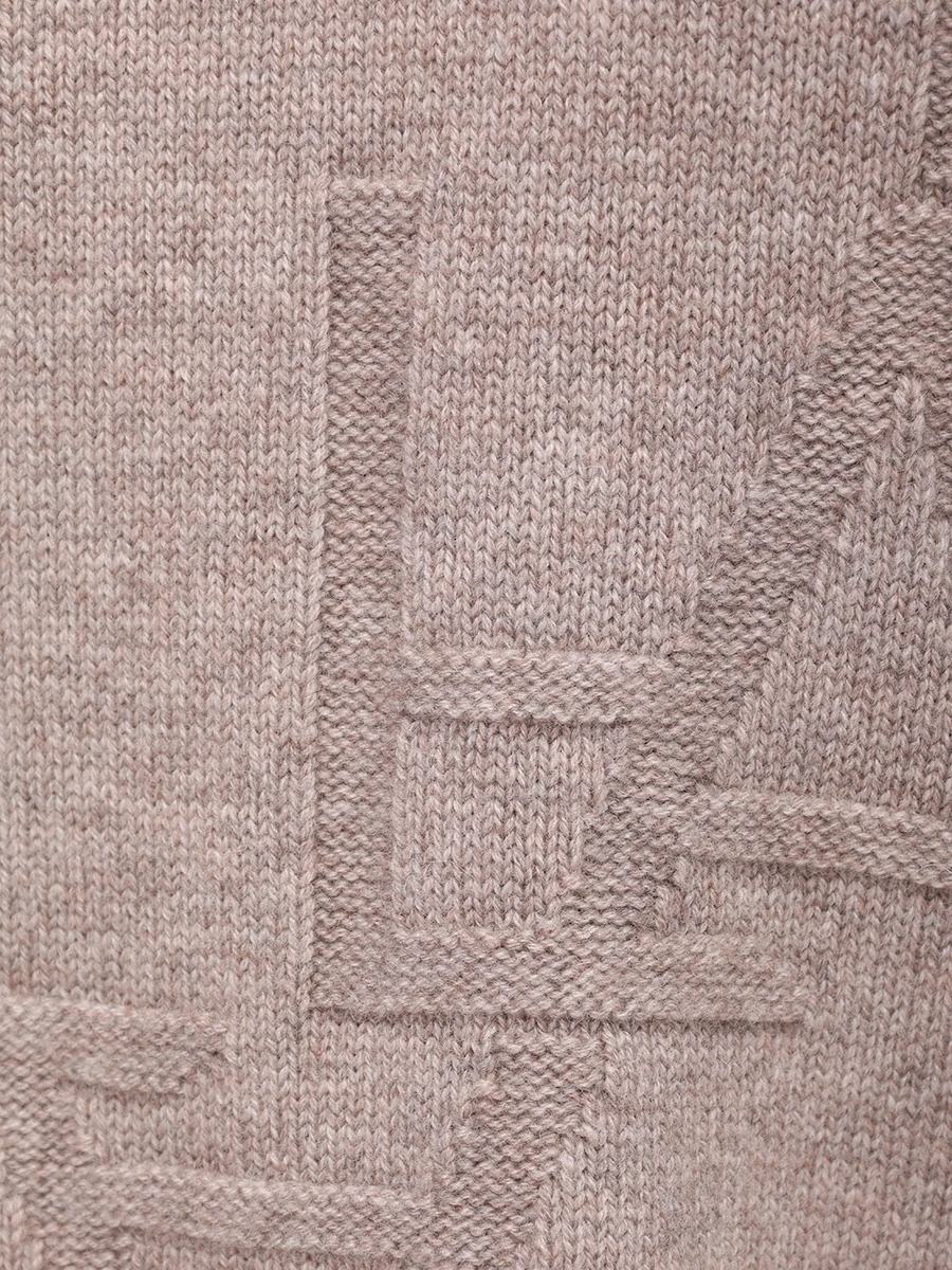 Свитер из шерсти и кашемира FREE AGE W25.SW089.2030.130 Коричневый  Фото 6