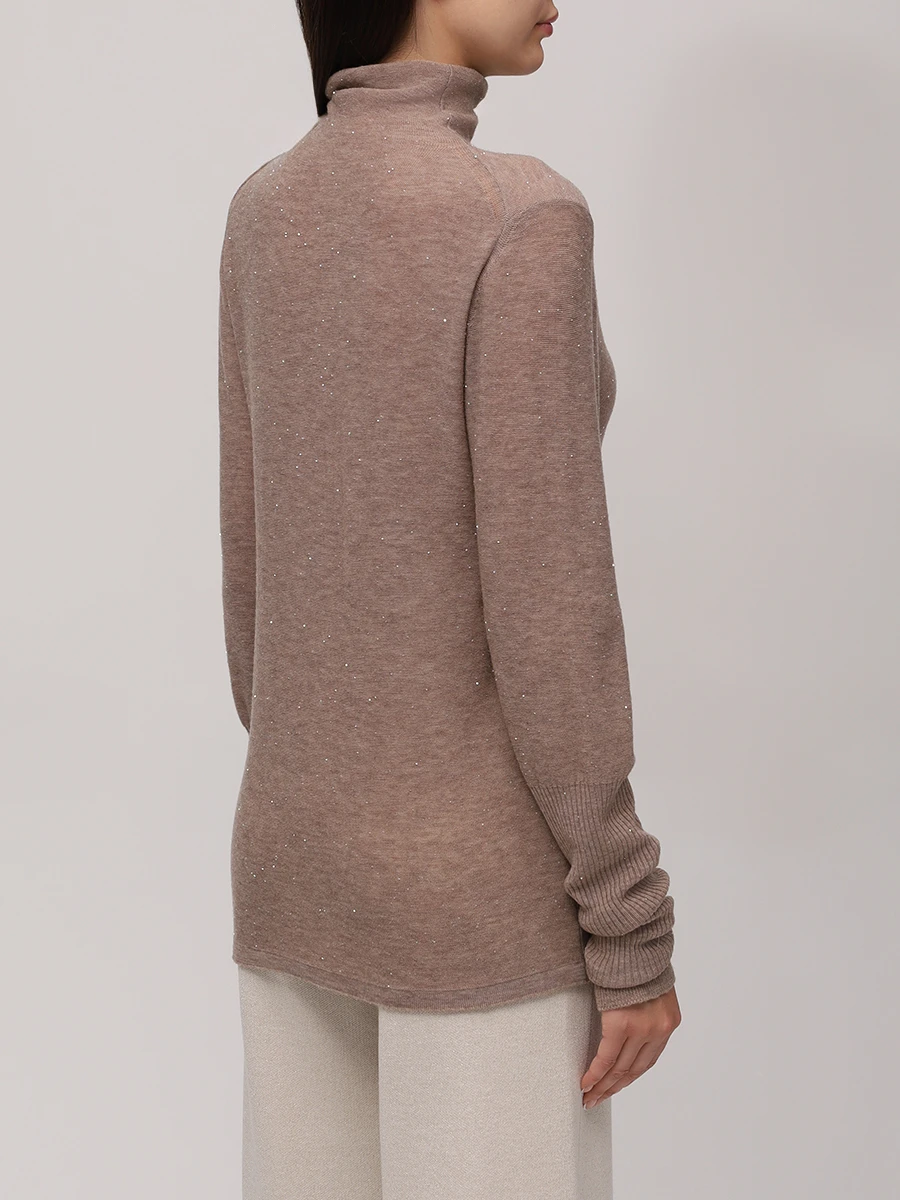 Водолазка шерстяная FREE AGE W25.SW036P.2010.102 Коричневый  Фото 3