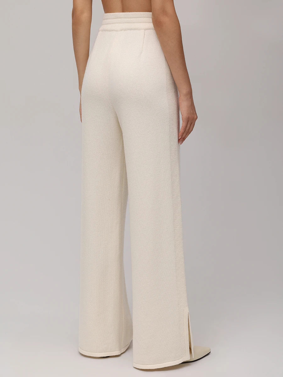 Брюки кашемировые FREE AGE W25.PT118.3004.101 Кремовый  Фото 3
