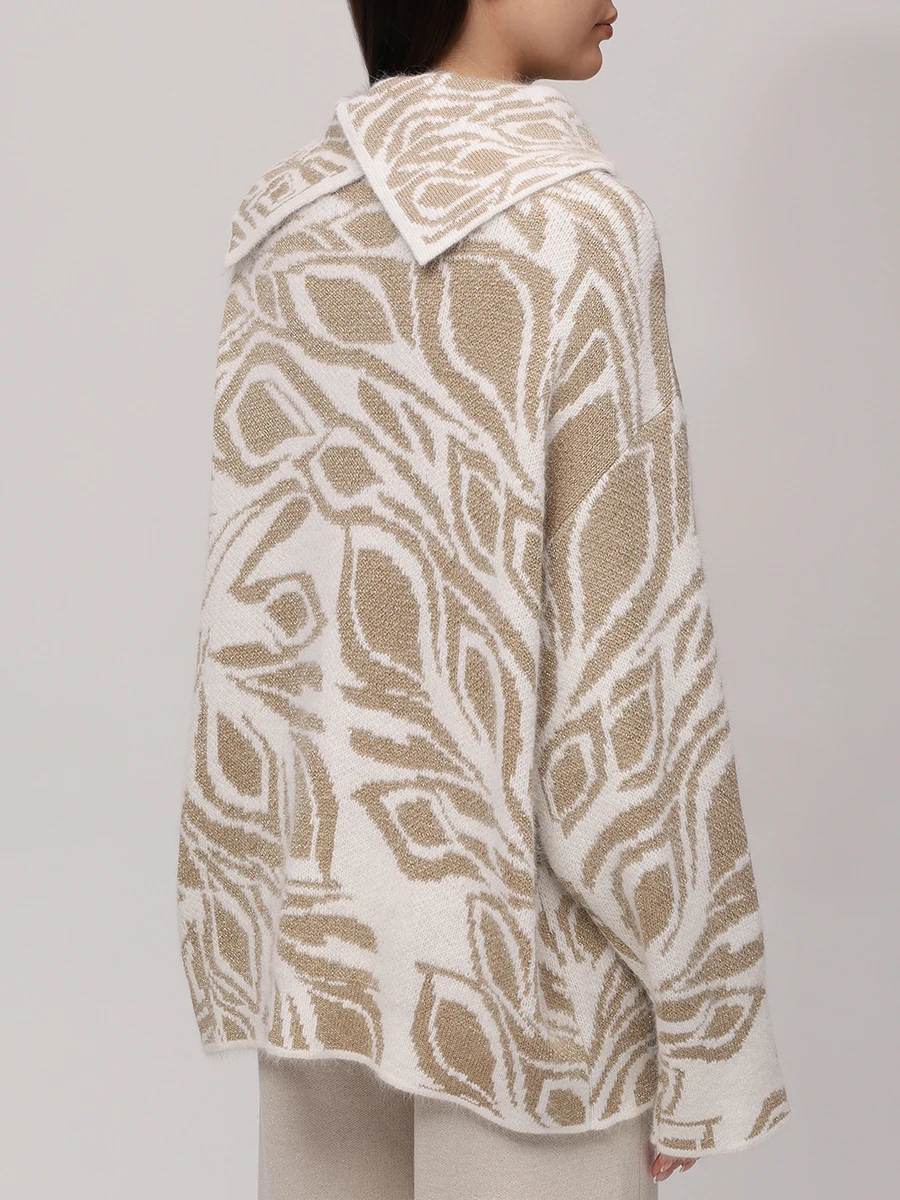 Джемпер из ангоры FREE AGE W26.SW100M.4819.101 Бежевый  Фото 3