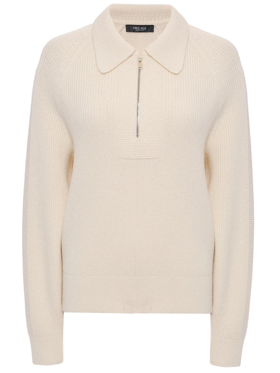 Джемпер кашемировый FREE AGE W25.JM095.3004.121 Кремовый 