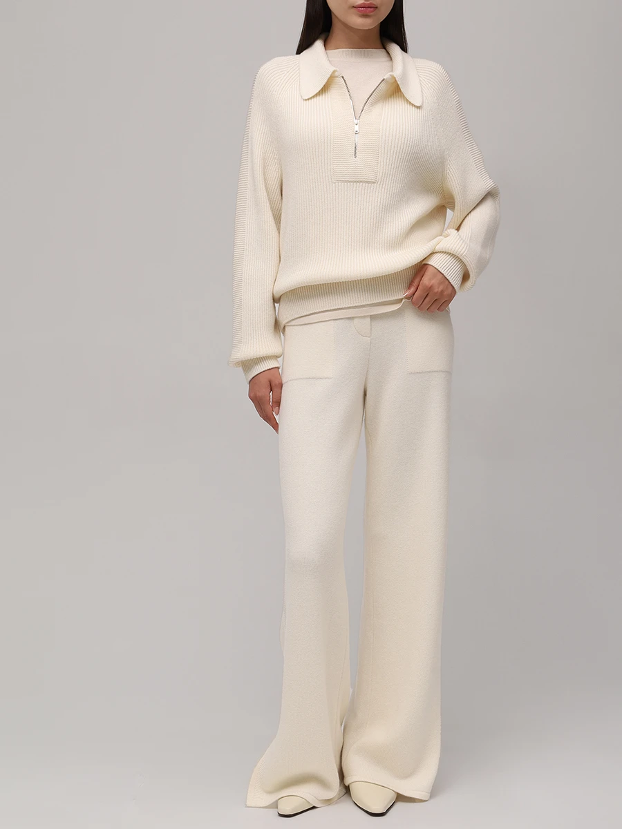 Джемпер кашемировый FREE AGE W25.JM095.3004.121 Кремовый  Фото 2