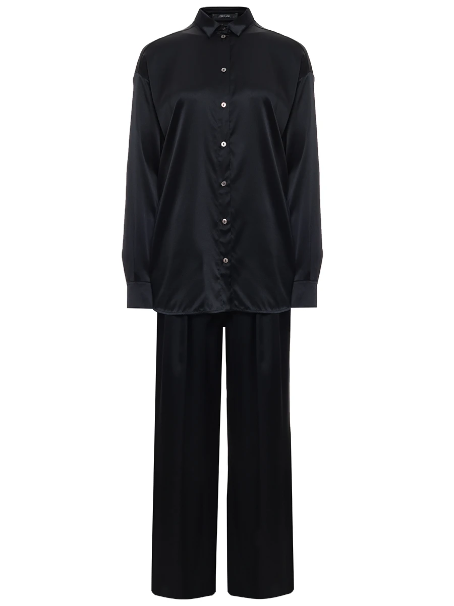 

Костюм шелковый, Черный, WW26.BL011/PT114.6003.900