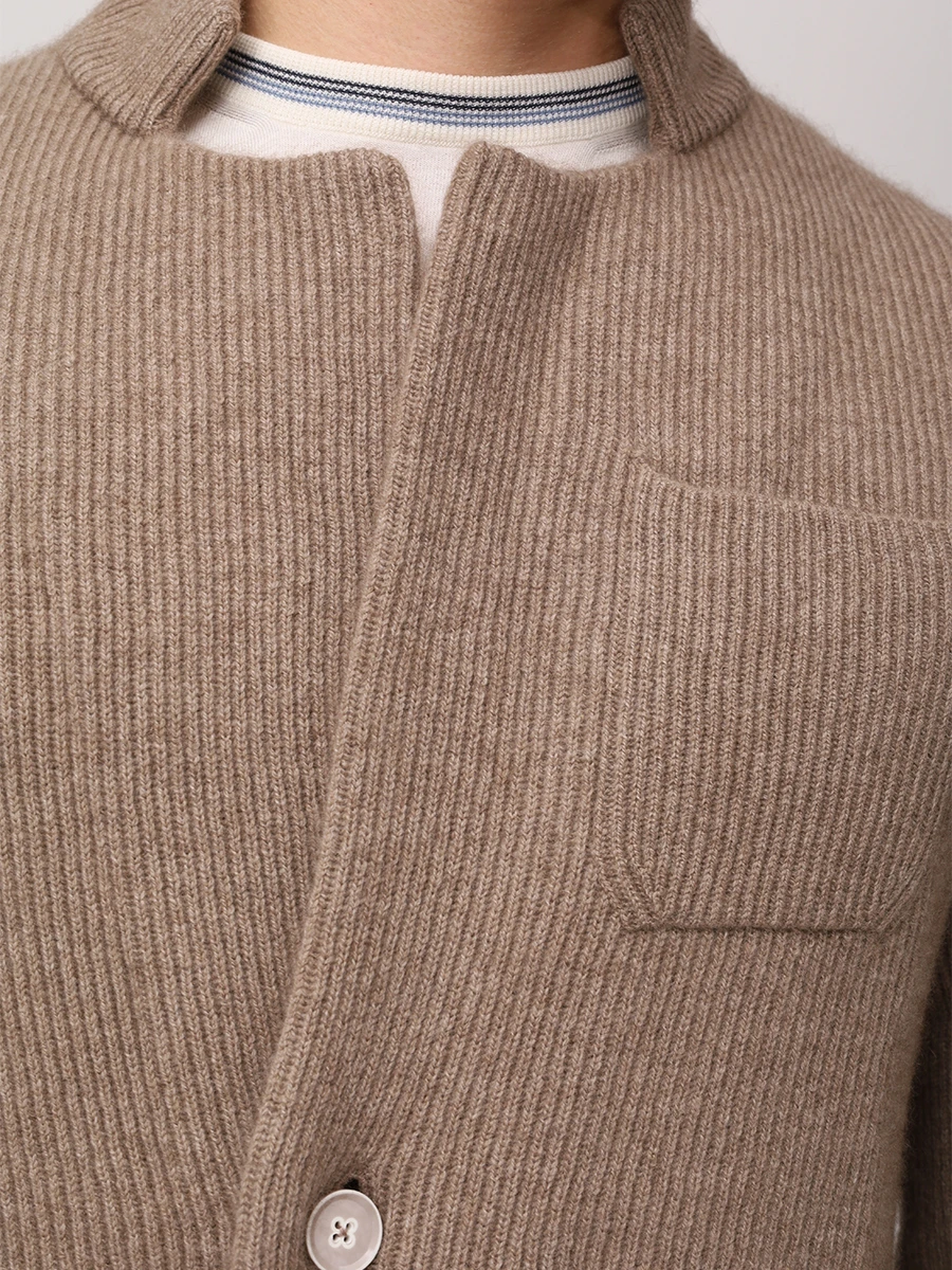 Кардиган кашемировый ORGANIC cme23-021 Коричневый  Фото 5