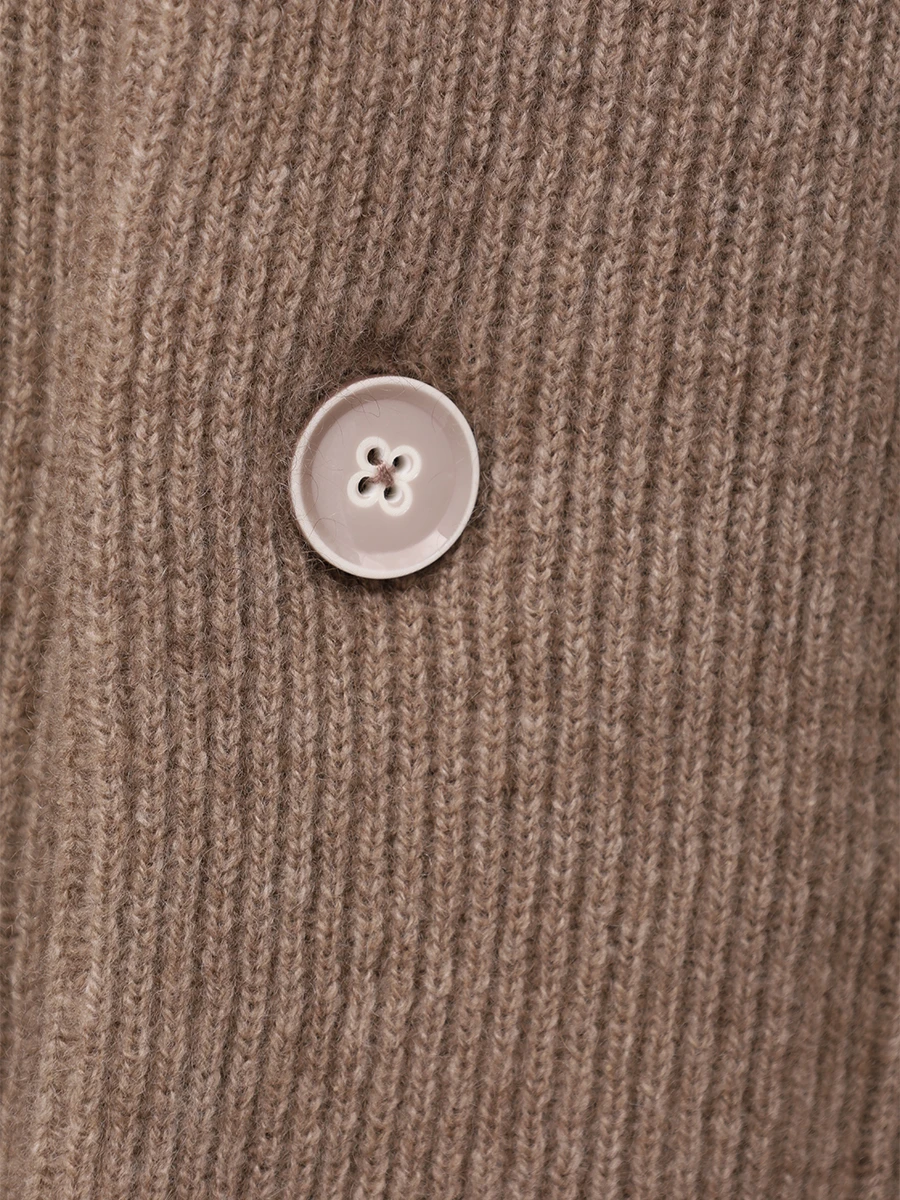 Кардиган кашемировый ORGANIC cme23-021 Коричневый  Фото 6