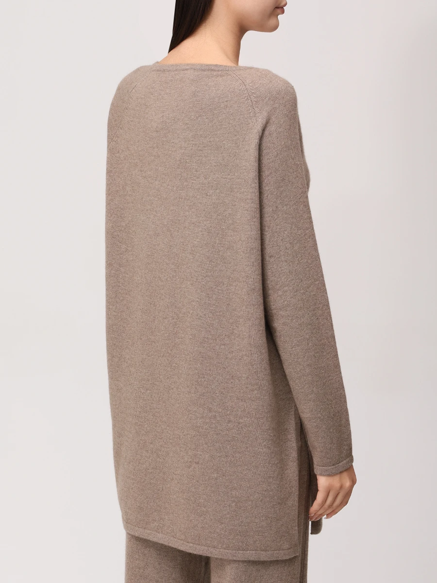 Джемпер кашемировый ORGANIC cwj23-040 Коричневый  Фото 3