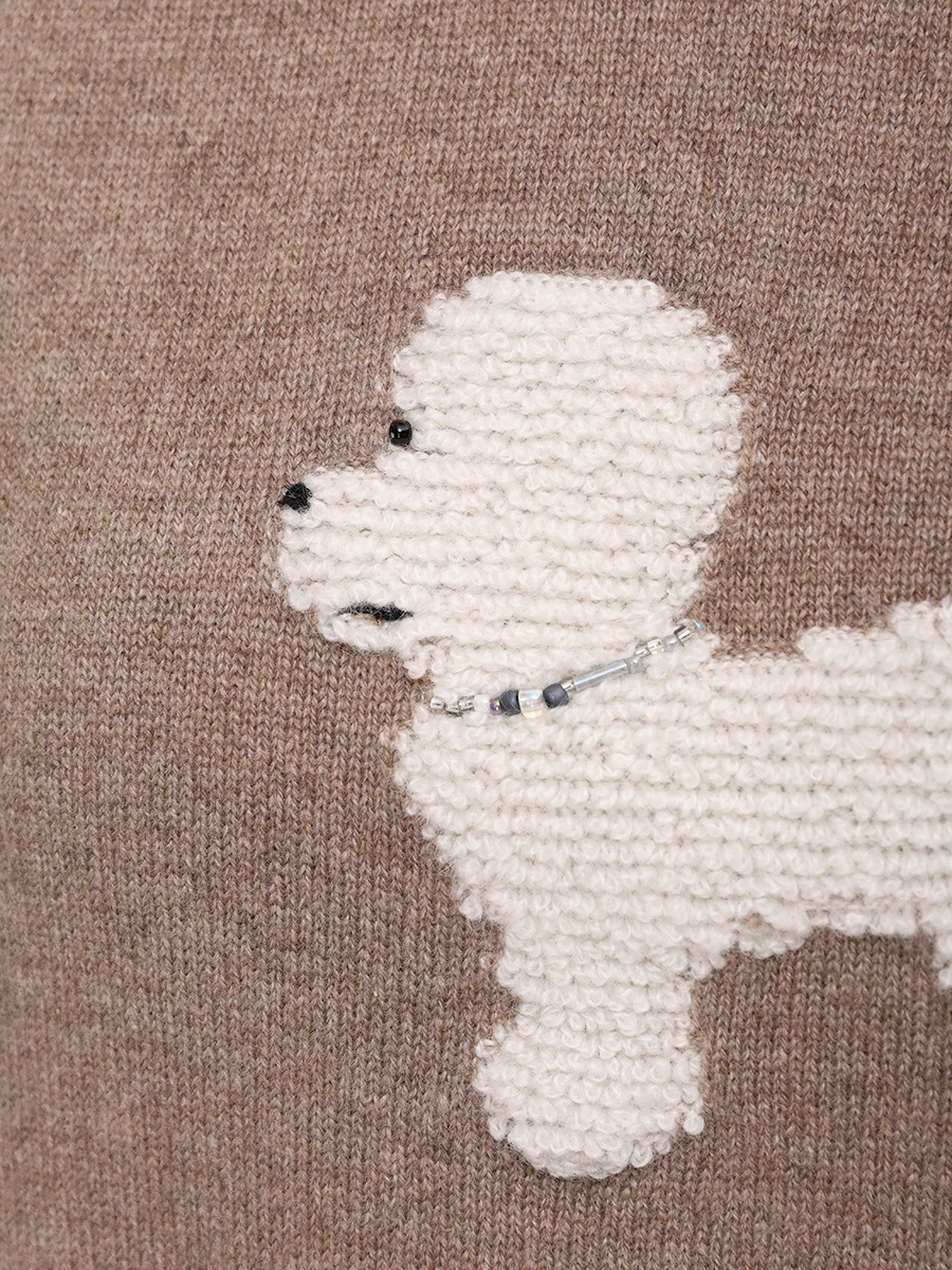 Джемпер кашемировый ORGANIC cwj23-040 Коричневый  Фото 5