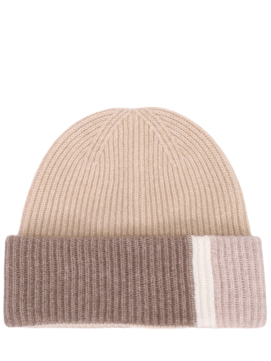 Шапка кашемировая ORGANIC cwp23-005 Меланж Коричневый 