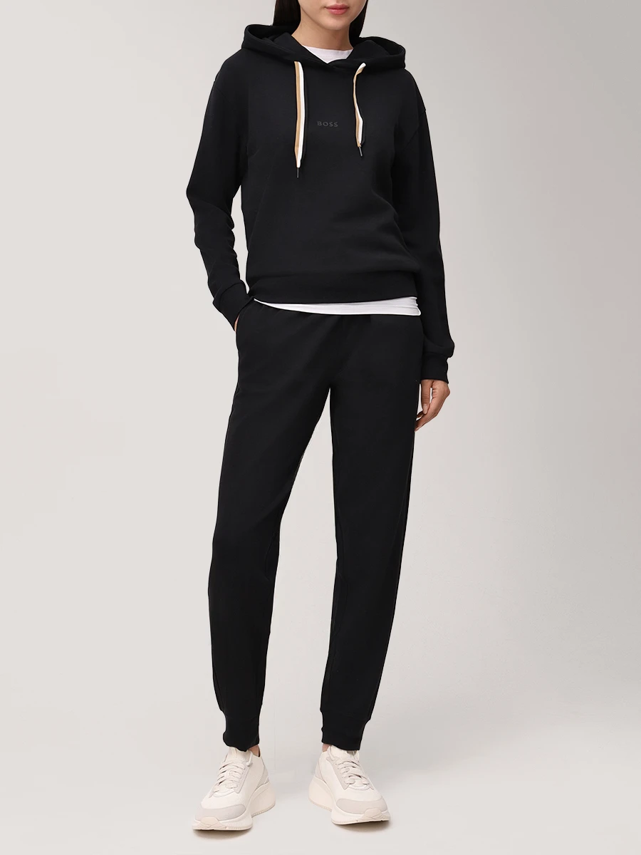 Костюм из хлопка и лиоцелла BOSS 50524760/50524759/001 Черный  Фото 2