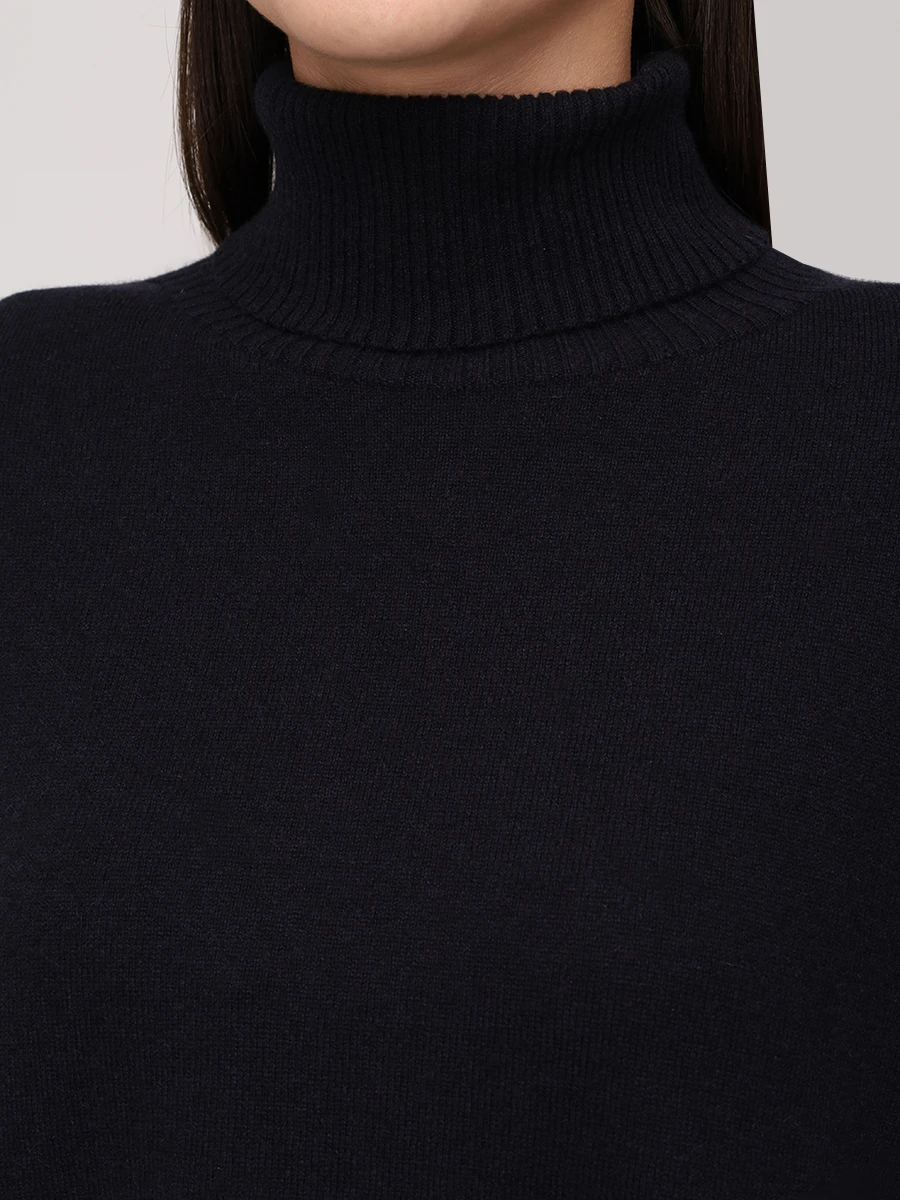 Свитер кашемировый LORENA ANTONIAZZI A25134DM24A_1175 598 Темно- Синий  Фото 5