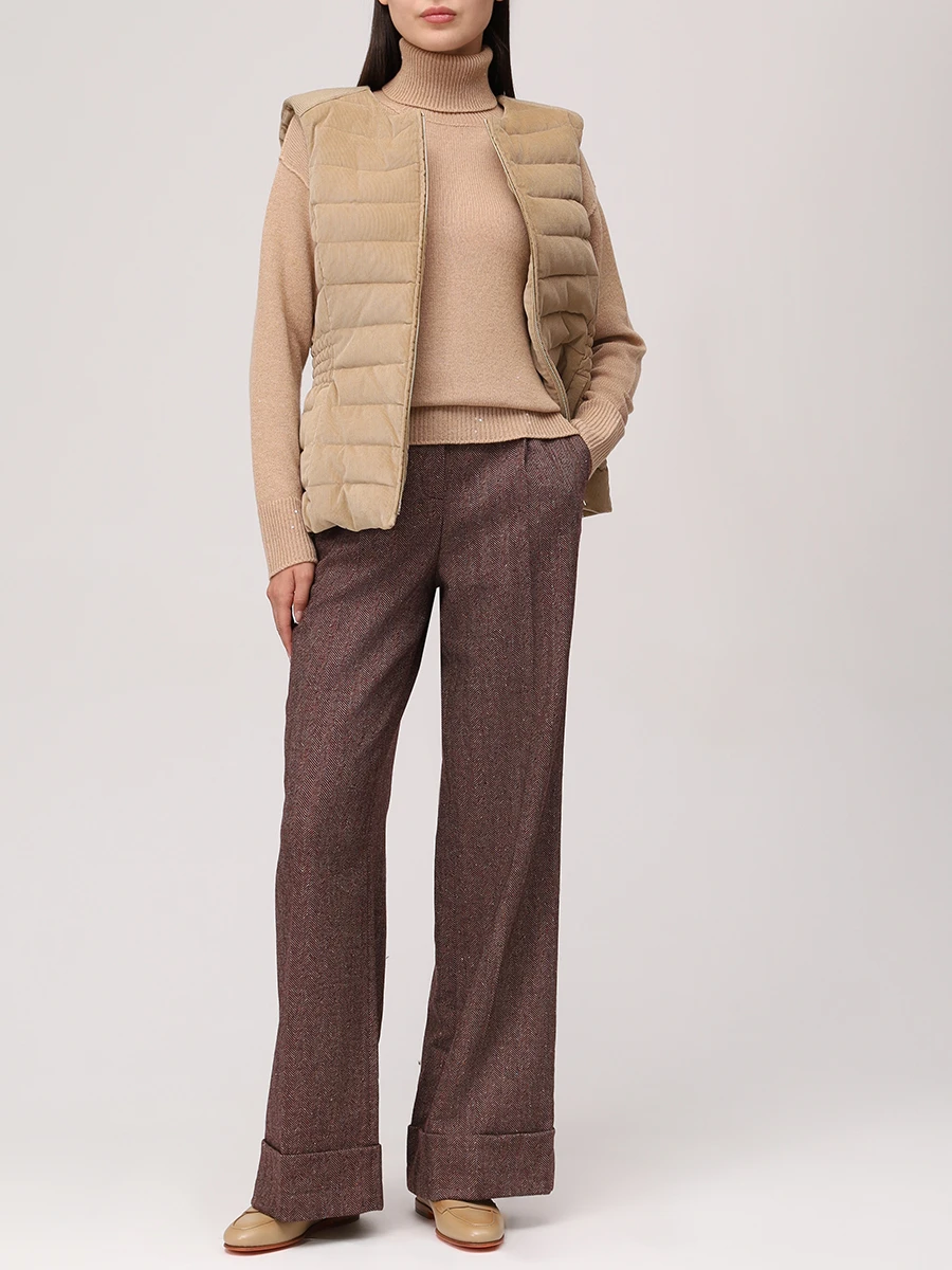 Свитер шерстяной LORENA ANTONIAZZI A25131DM17A_2989 236 Бежевый  Фото 2