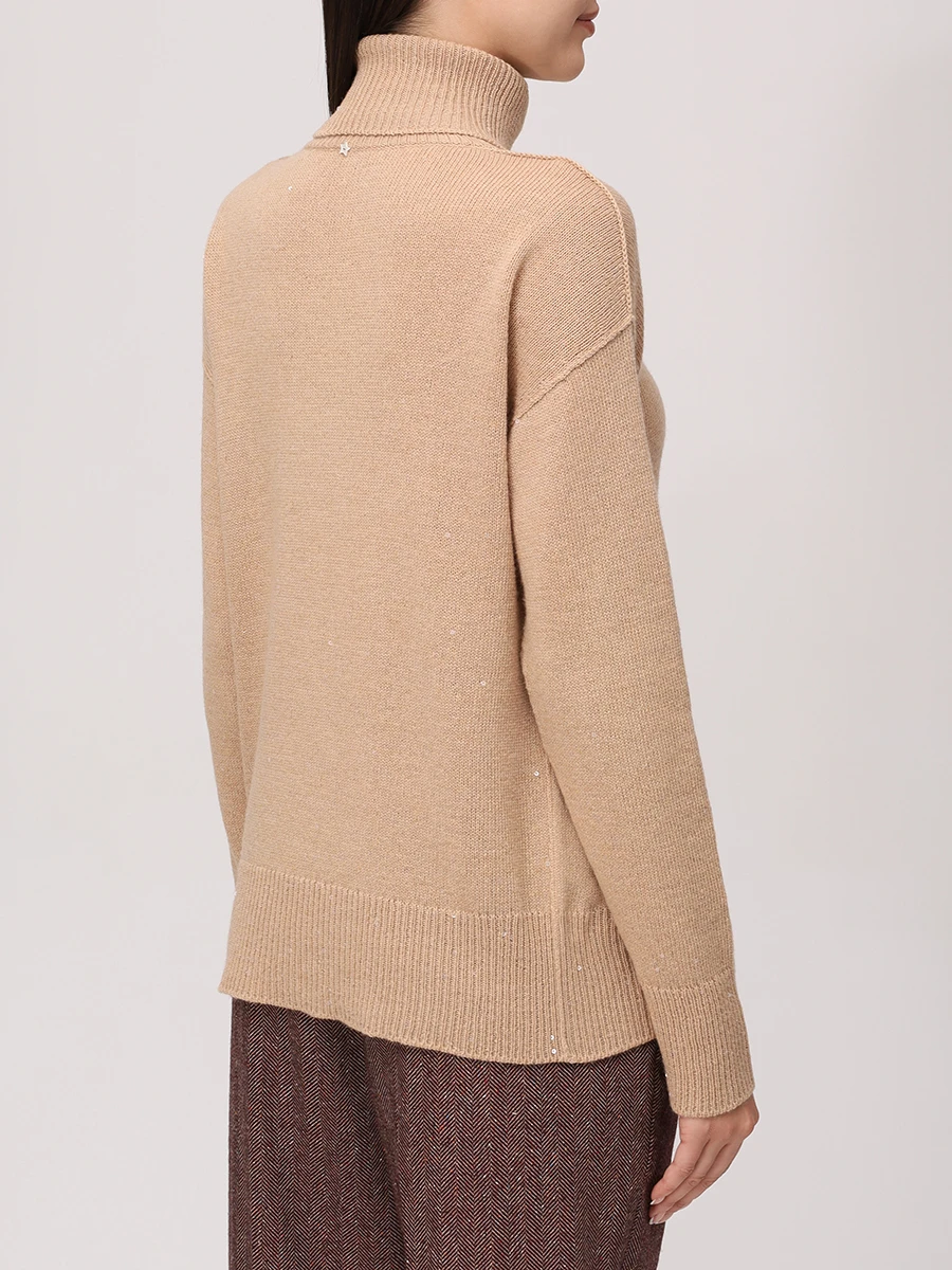 Свитер шерстяной LORENA ANTONIAZZI A25131DM17A_2989 236 Бежевый  Фото 3