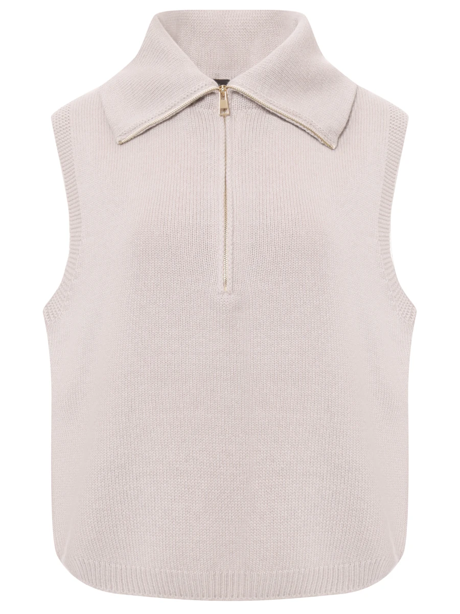 Жилет кашемировый LORENA ANTONIAZZI A25134MJ26B_1175 104 Светло- Серый 