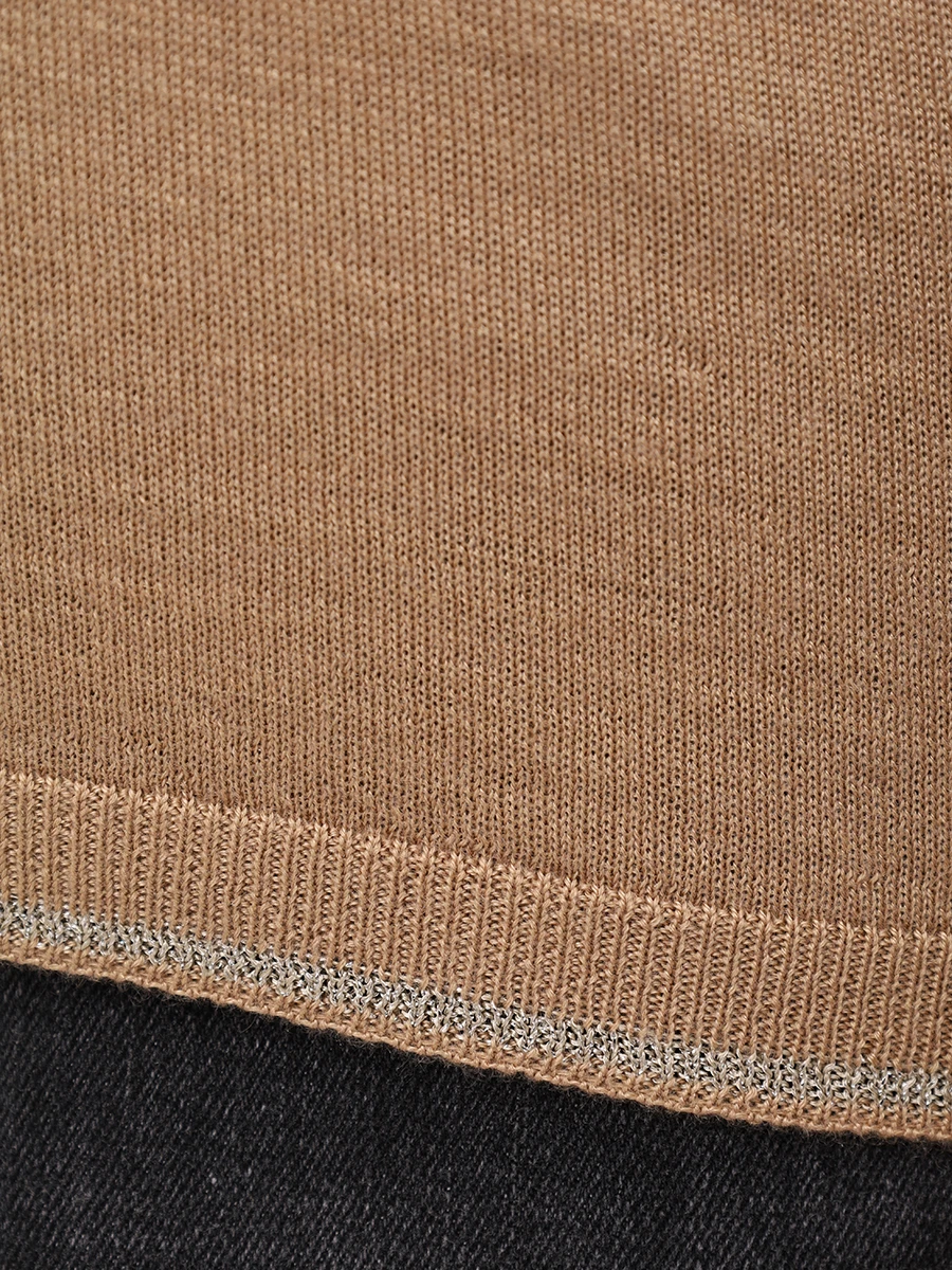 Водолазка из кашемира и шелка LORENA ANTONIAZZI A25110DM71B/380 236 Бежевый  Фото 6