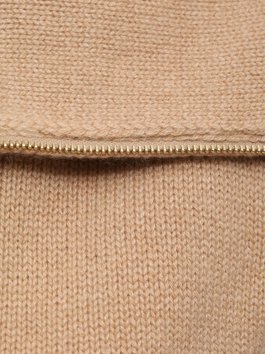 Жилет кашемировый LORENA ANTONIAZZI A25134MJ26B_1175 236 Бежевый  Фото 6