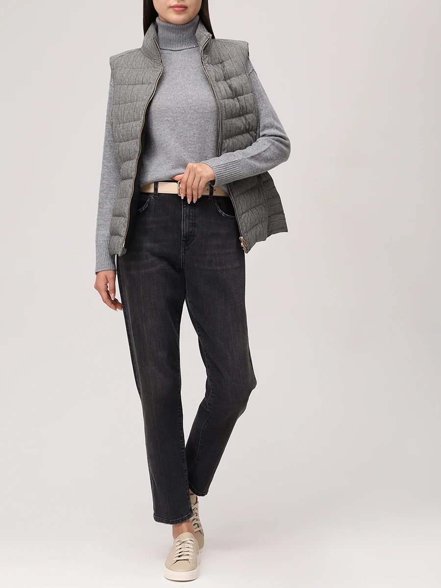 Свитер шерстяной LORENA ANTONIAZZI A25131DM17A_2989 940 Серый  Фото 2