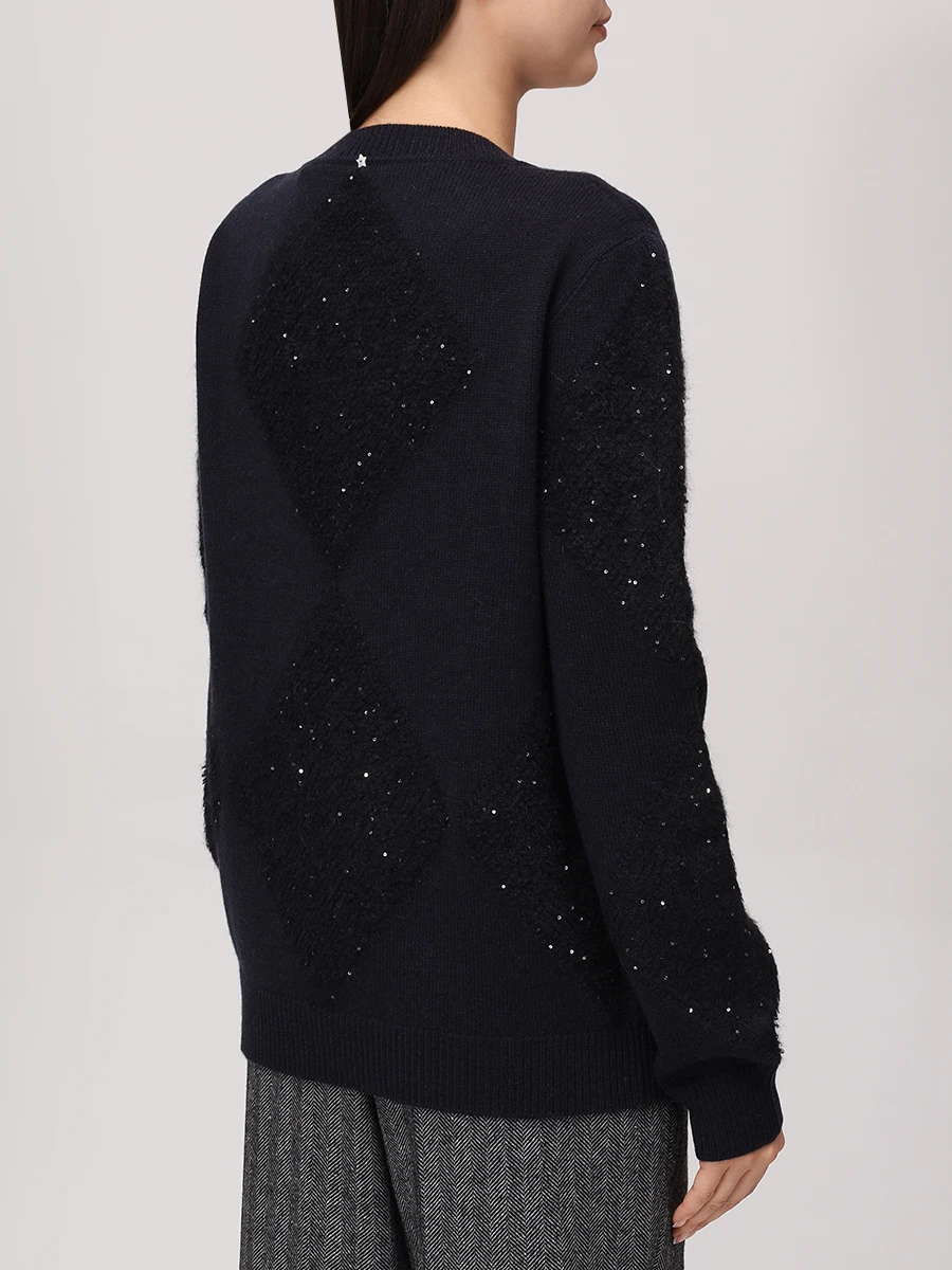 Джемпер шерстяной LORENA ANTONIAZZI A25151GM22A_2988 2512 Черный  Фото 3