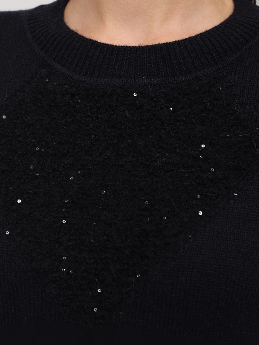 Джемпер шерстяной LORENA ANTONIAZZI A25151GM22A_2988 2512 Черный  Фото 5