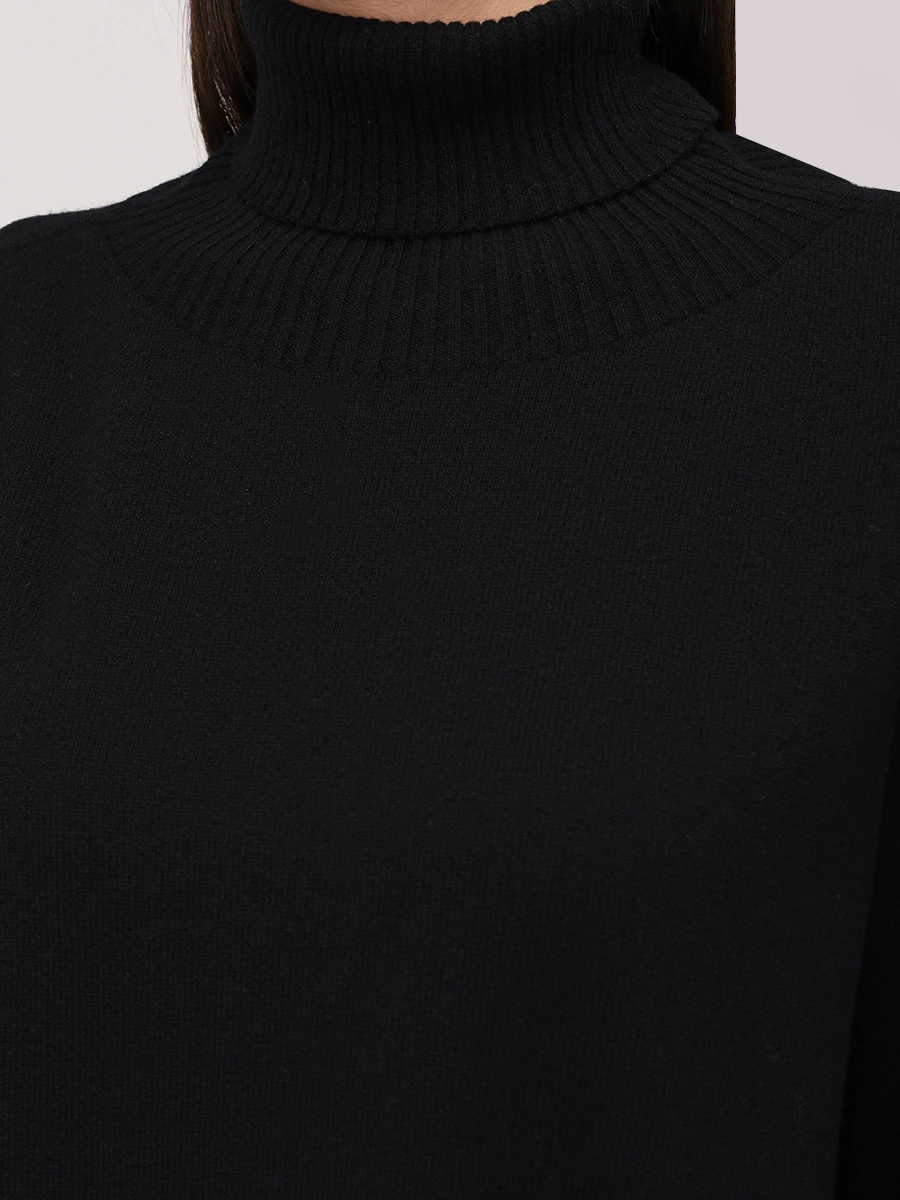 Свитер кашемировый LORENA ANTONIAZZI A25134DM24A_1175 999 Черный  Фото 5