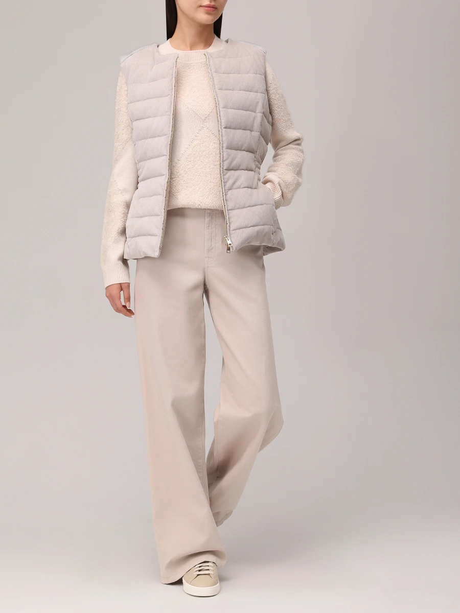 Джемпер шерстяной LORENA ANTONIAZZI A25151GM22A_2988 2510 Бежевый  Фото 2