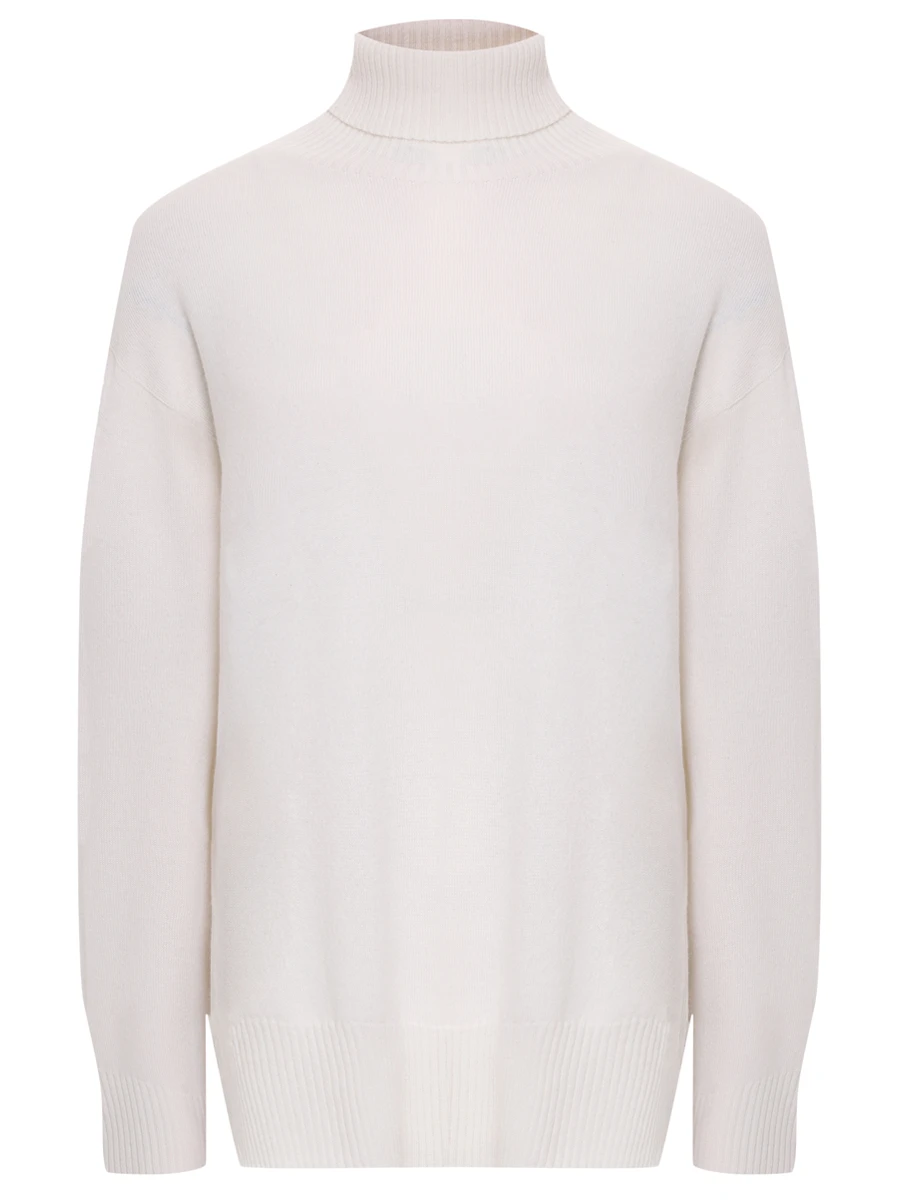 Свитер кашемировый LORENA ANTONIAZZI A25134DM24A_1175 101 Кремовый 