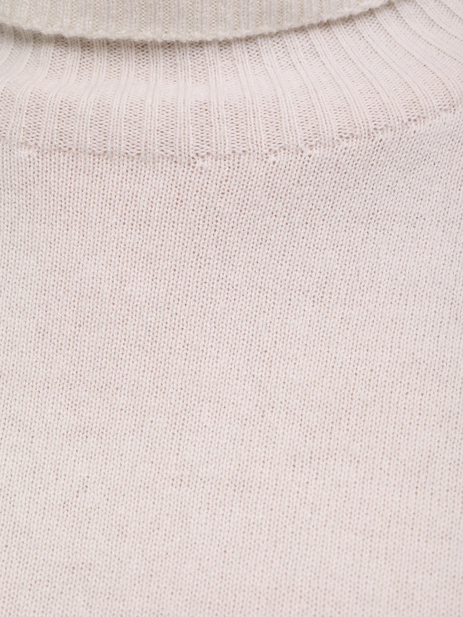 Свитер кашемировый LORENA ANTONIAZZI A25134DM24A_1175 101 Кремовый  Фото 6