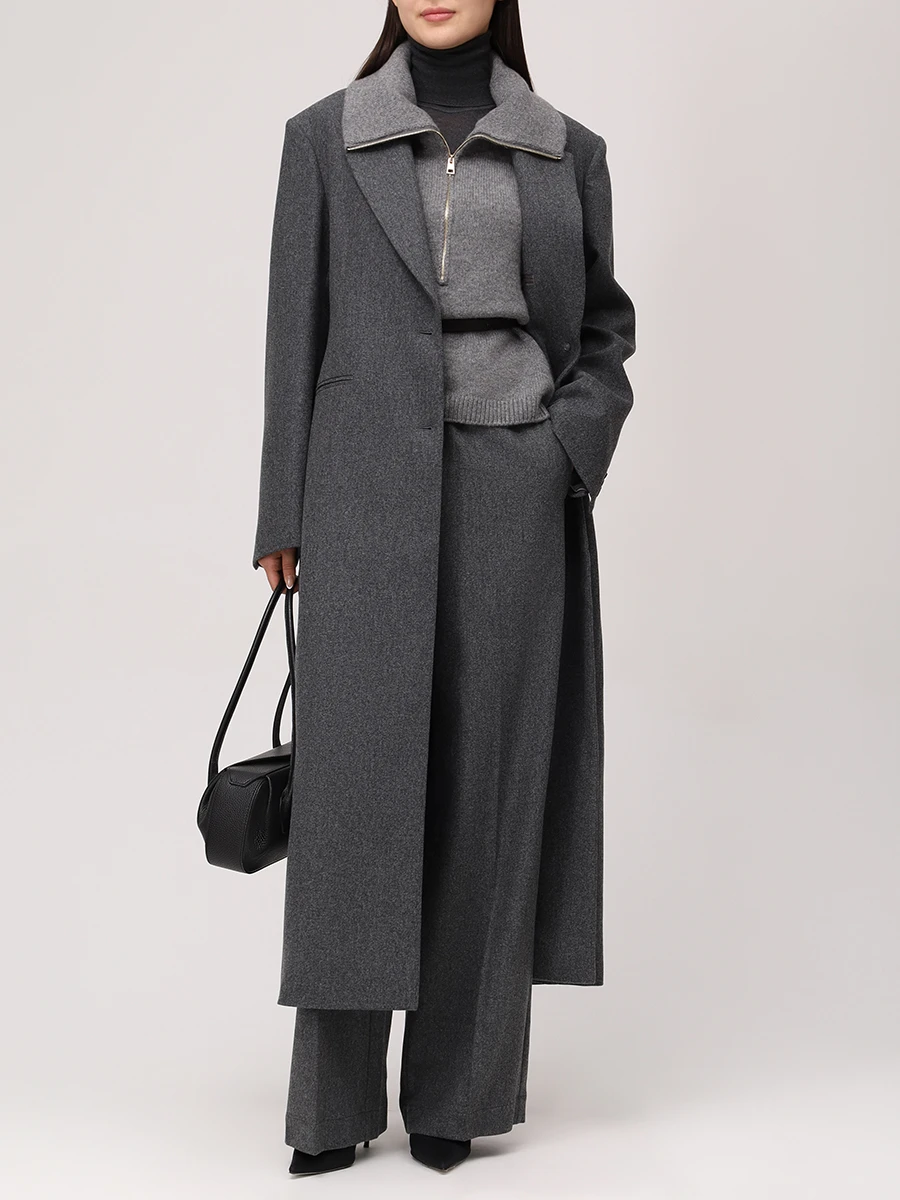 Водолазка из кашемира и шелка LORENA ANTONIAZZI A25110DM71B/380 997 Темно- Серый  Фото 2