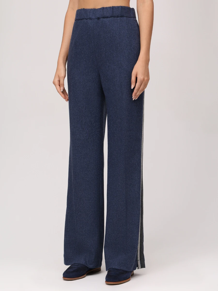 Брюки шерстяные LORENA ANTONIAZZI A2555PA23A_4010 580 Синий  Фото 4