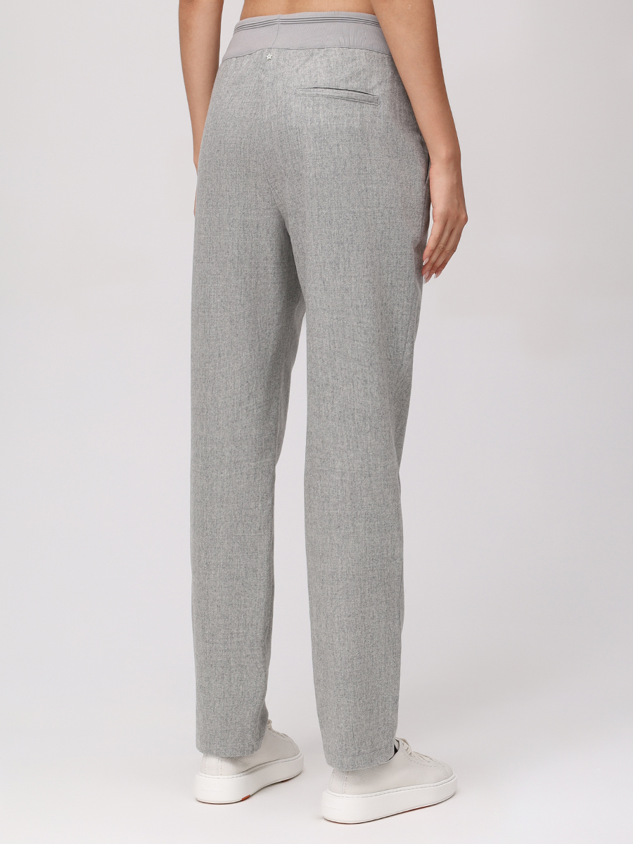 Брюки шерстяные LORENA ANTONIAZZI A2555PA80Q_4010 920 Серый  Фото 3