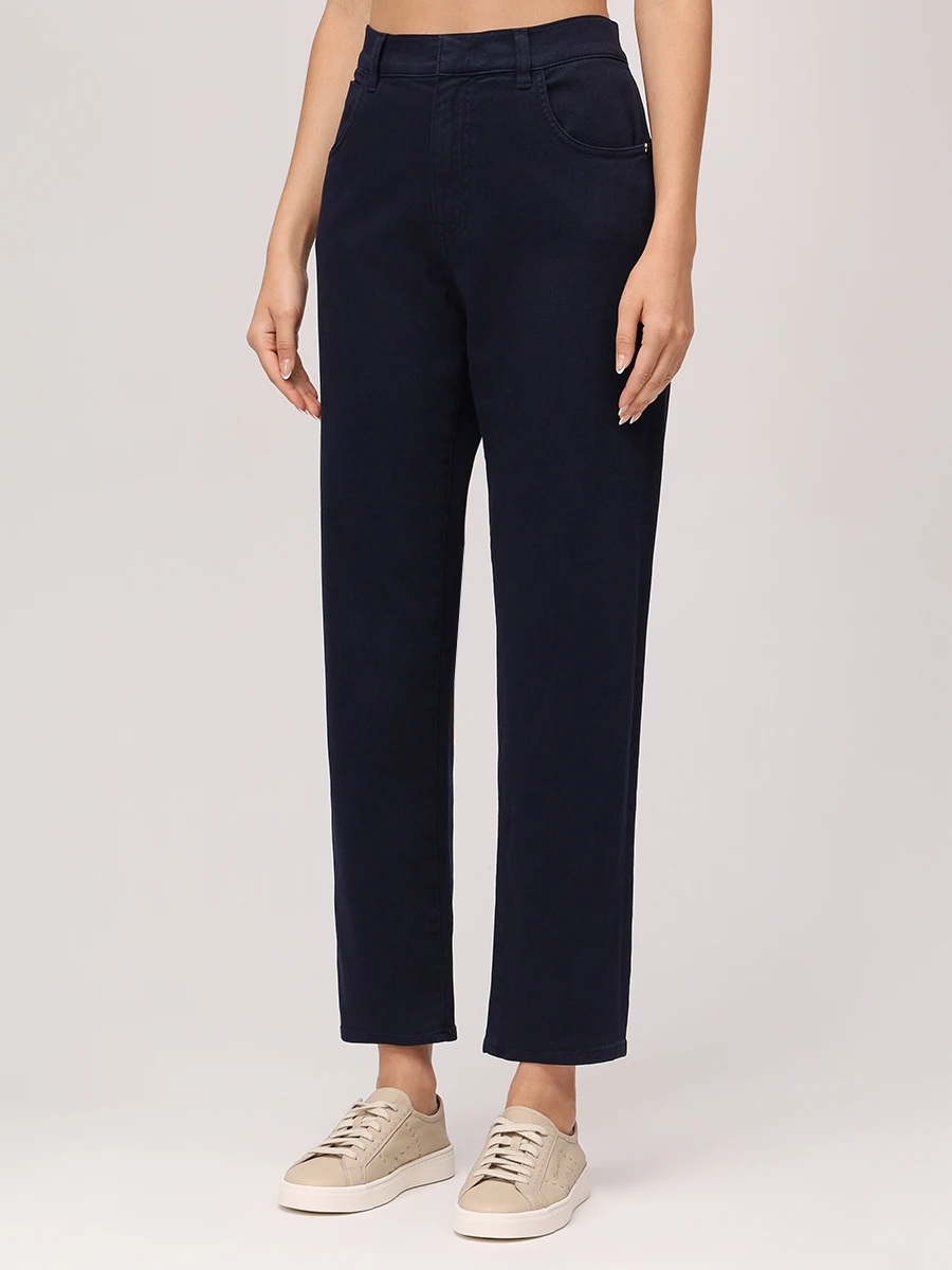 Джинсы хлопковые LORENA ANTONIAZZI A2565PA19E_4049 592 Темно- Синий  Фото 4