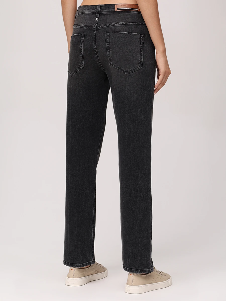 Джинсы хлопковые LORENA ANTONIAZZI A2562PA15A_9803 996 Темно- Серый  Фото 3