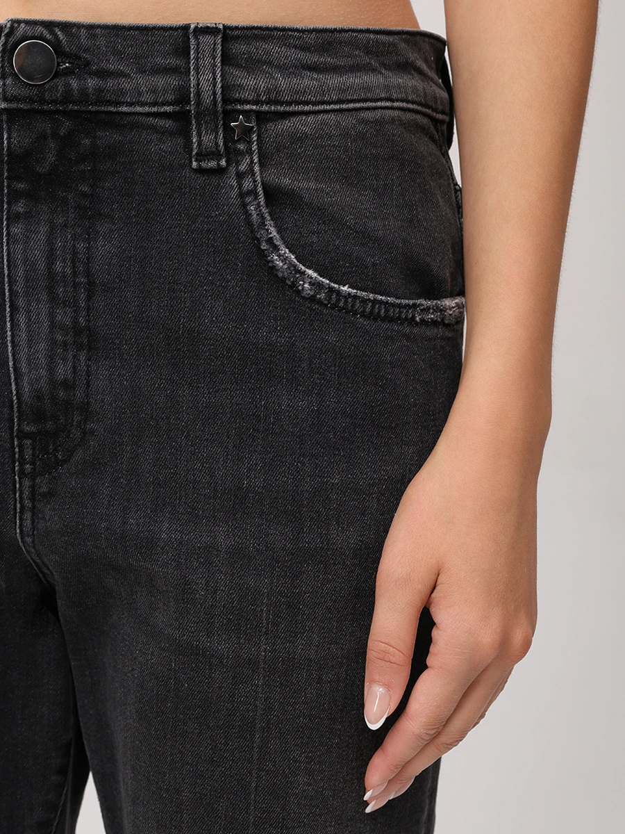 Джинсы хлопковые LORENA ANTONIAZZI A2562PA15A_9803 996 Темно- Серый  Фото 5