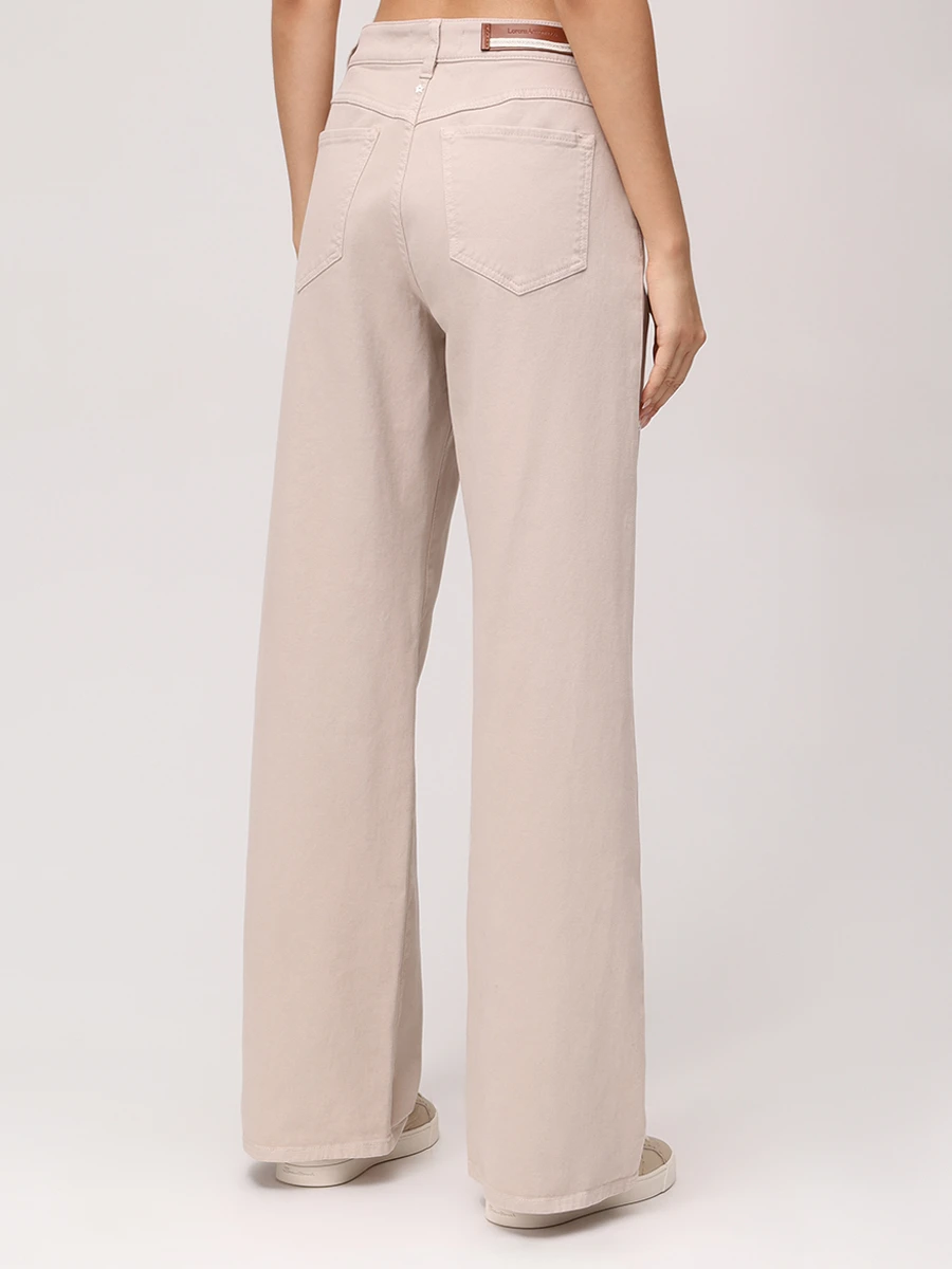 Джинсы хлопковые LORENA ANTONIAZZI A2565PA02A_4049 104 Бежевый  Фото 3