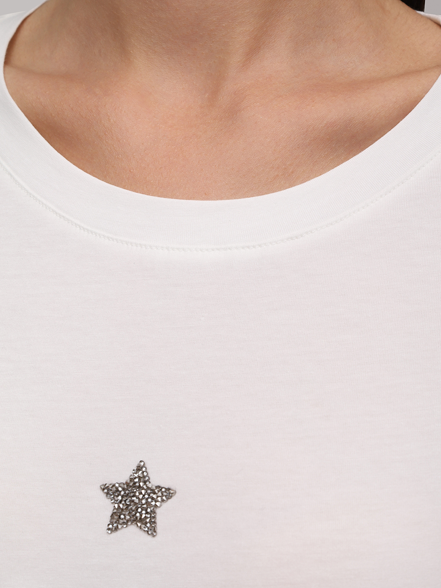 

Лонгслив хлопковый, Белый, TS10/9999 100