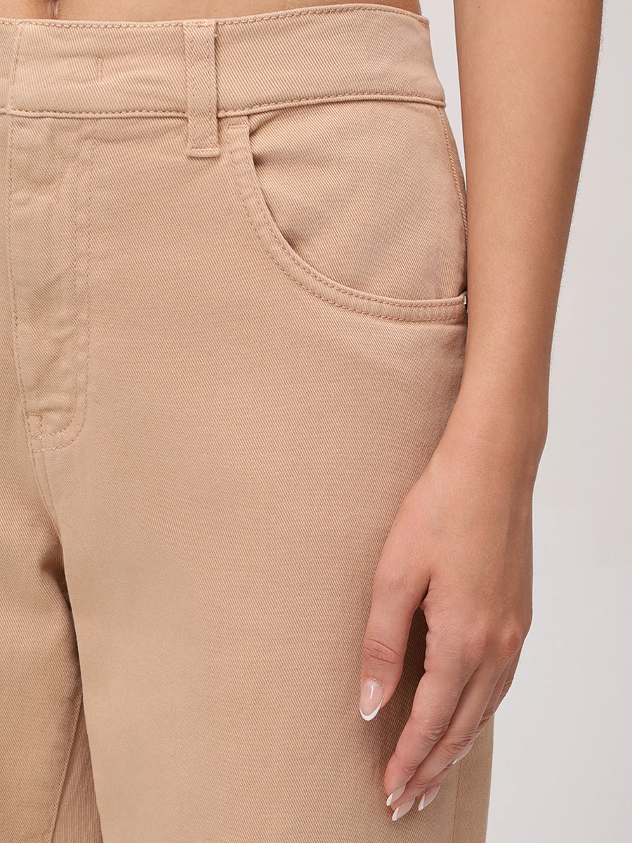 Джинсы хлопковые LORENA ANTONIAZZI A2565PA19E_4049 236 Бежевый  Фото 5