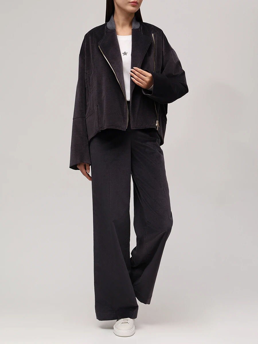 Куртка-косуха LORENA ANTONIAZZI A2548CP16A_5042 997 Темно- Фиолетовый  Фото 2