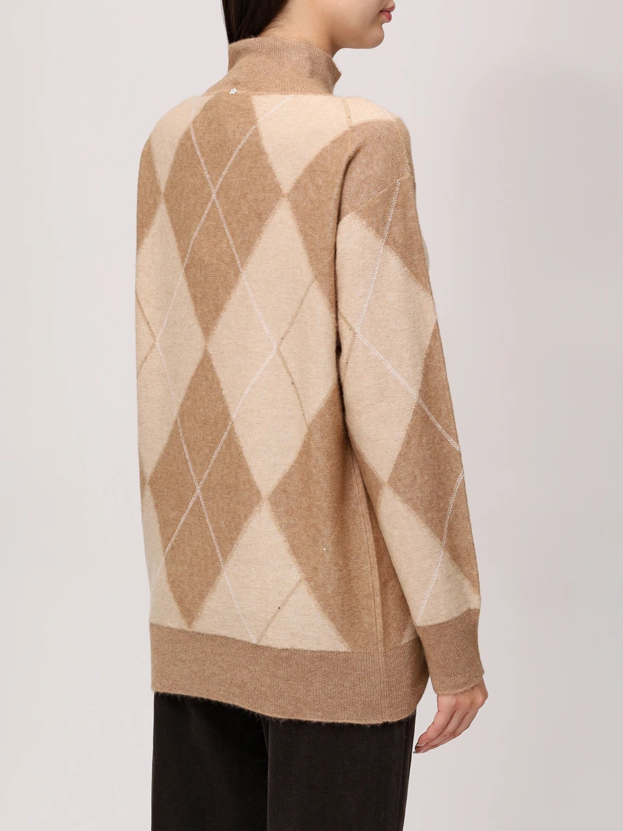 Джемпер шерстяной LORENA ANTONIAZZI A25144DM31A_3087 2440 Бежевый  Фото 3