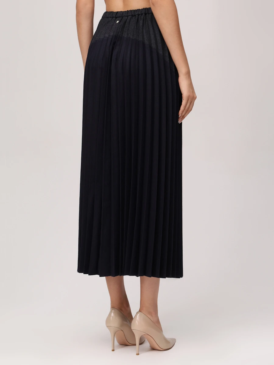 Юбка плиссированная LORENA ANTONIAZZI A2560GO23A_4656 1201 Темно- Серый  Фото 3