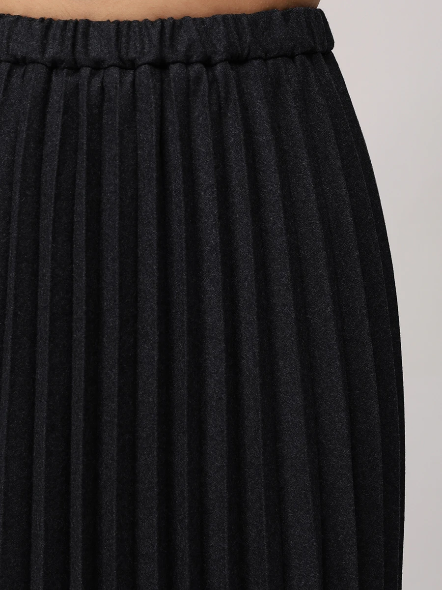 Юбка плиссированная LORENA ANTONIAZZI A2560GO23A_4656 1201 Темно- Серый  Фото 6