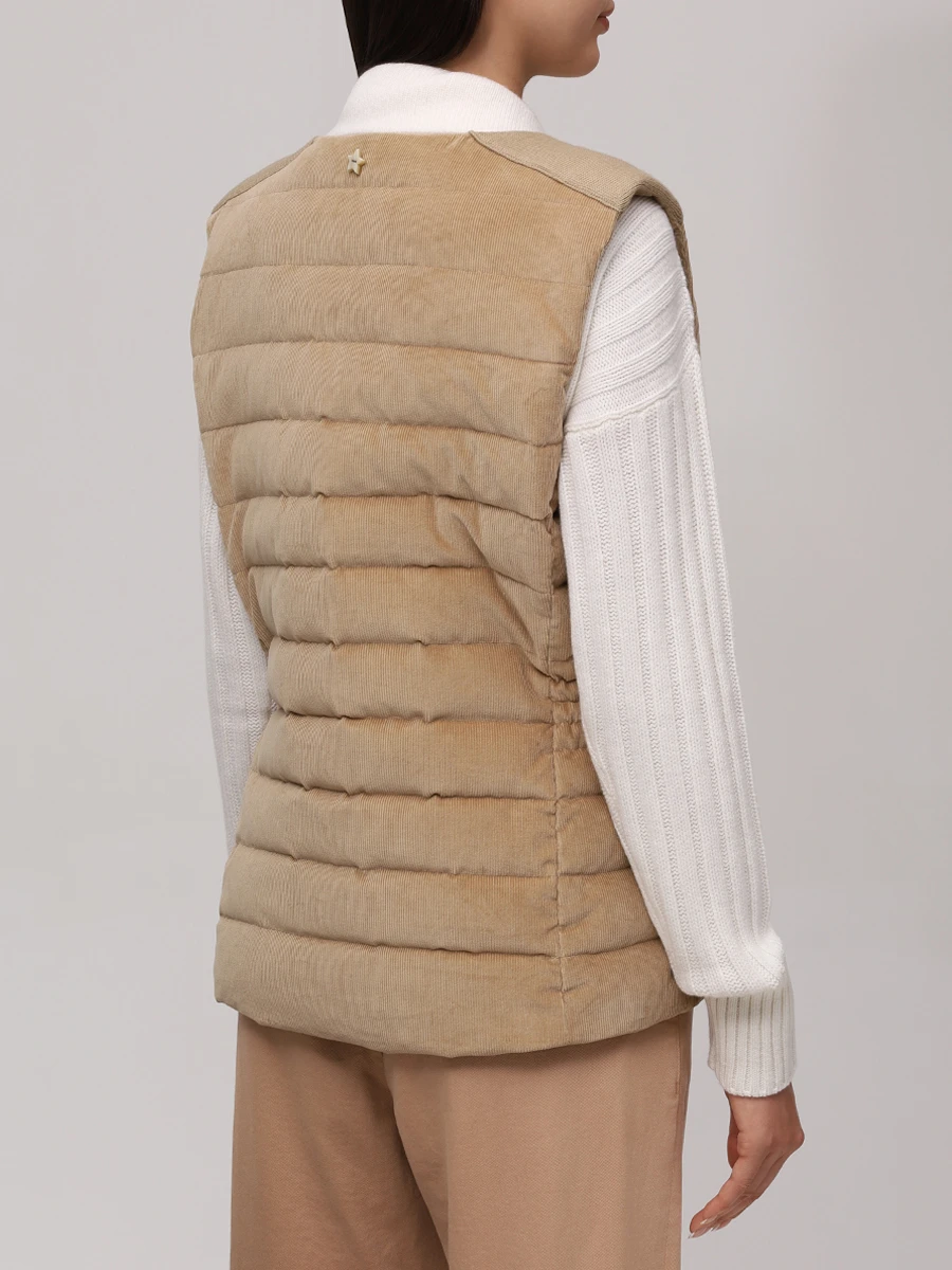 Жилет стеганый LORENA ANTONIAZZI A2554PI30B_5072 159 Бежевый  Фото 3