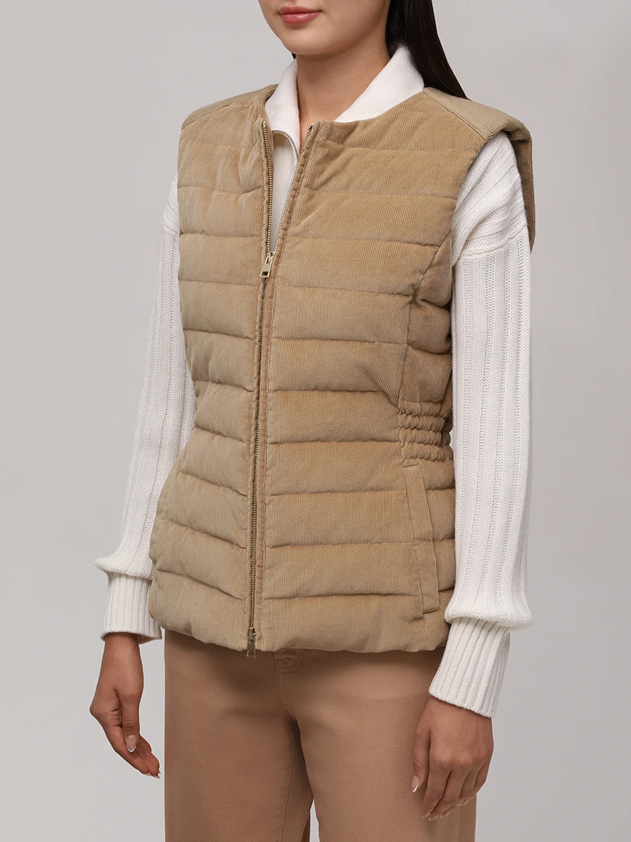 Жилет стеганый LORENA ANTONIAZZI A2554PI30B_5072 159 Бежевый  Фото 4