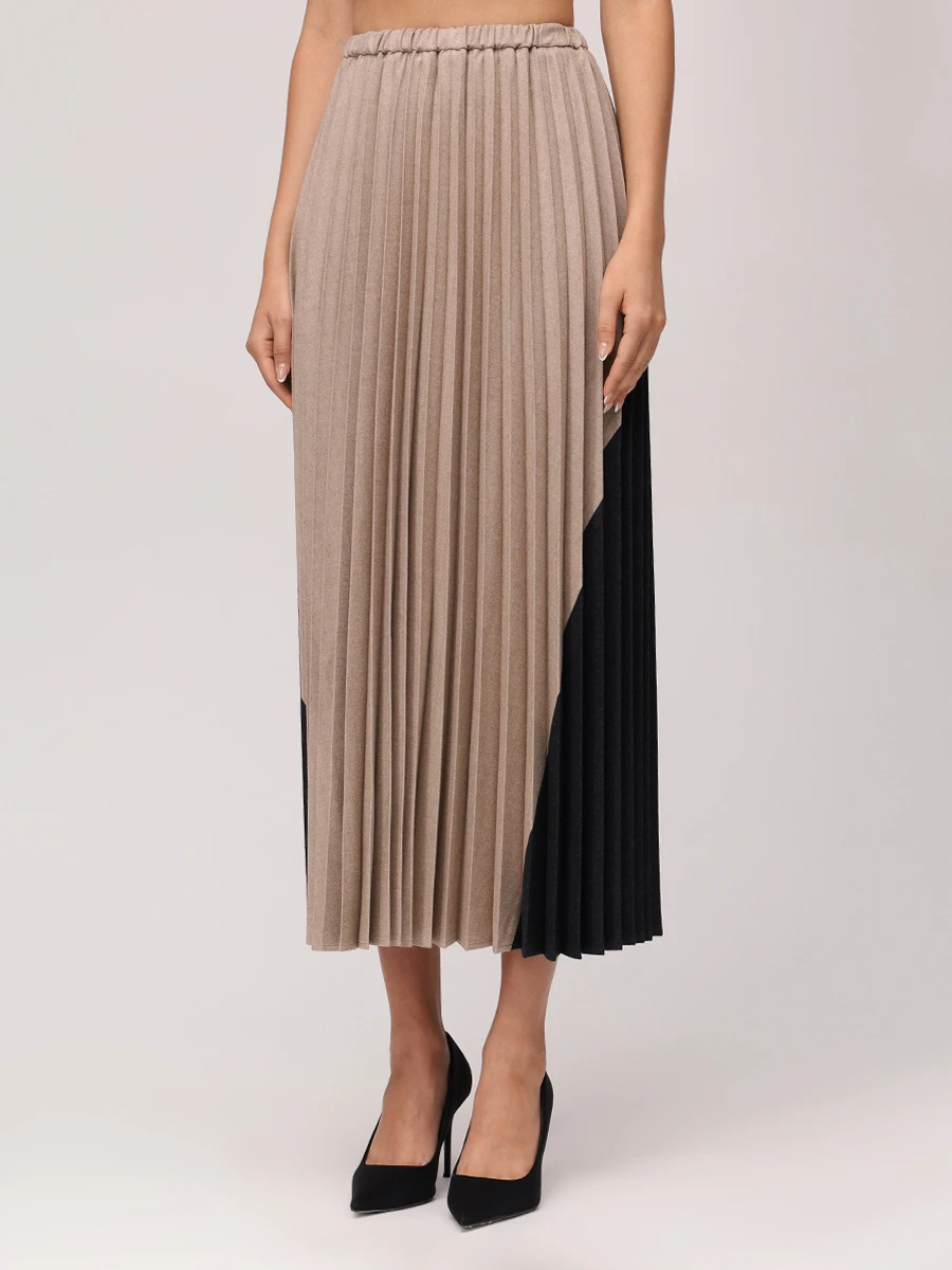 Юбка плиссированная LORENA ANTONIAZZI A2560GO23A_4656 1200 Бежевый  Фото 4